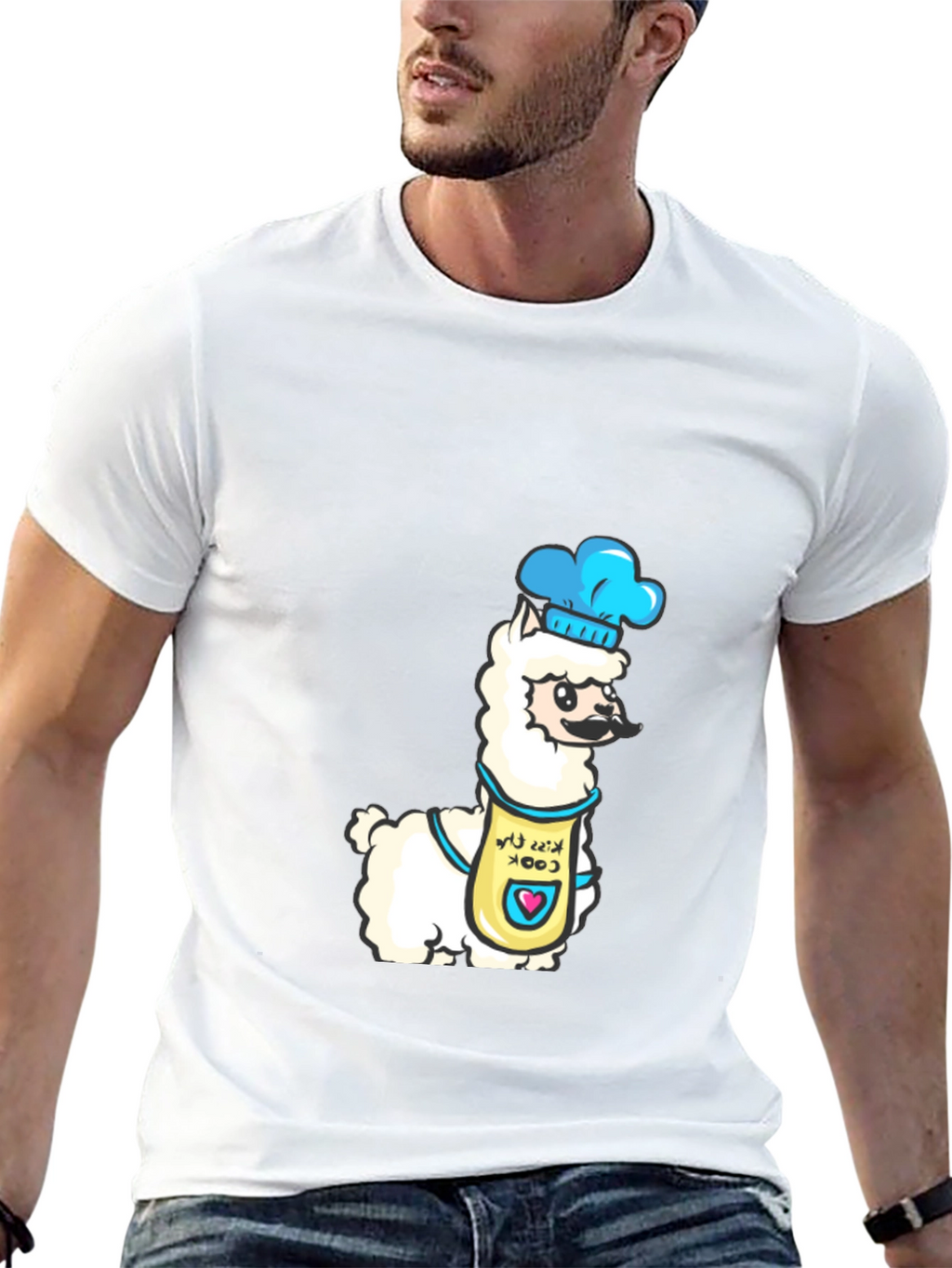 Chef Llama Graphic Tee - Funny Cook T-Shirt