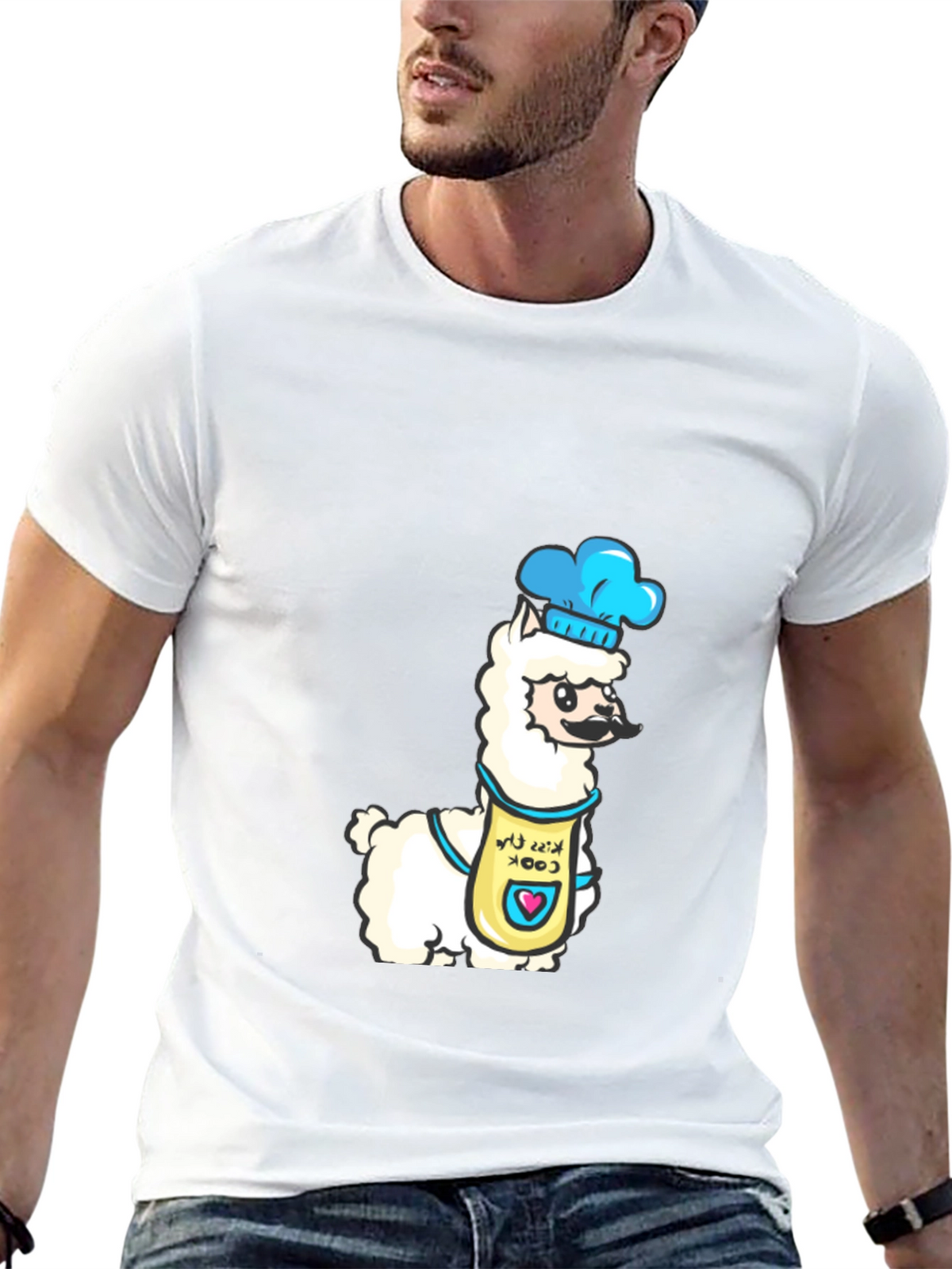 Chef Llama Graphic Tee - Funny Cook T-Shirt