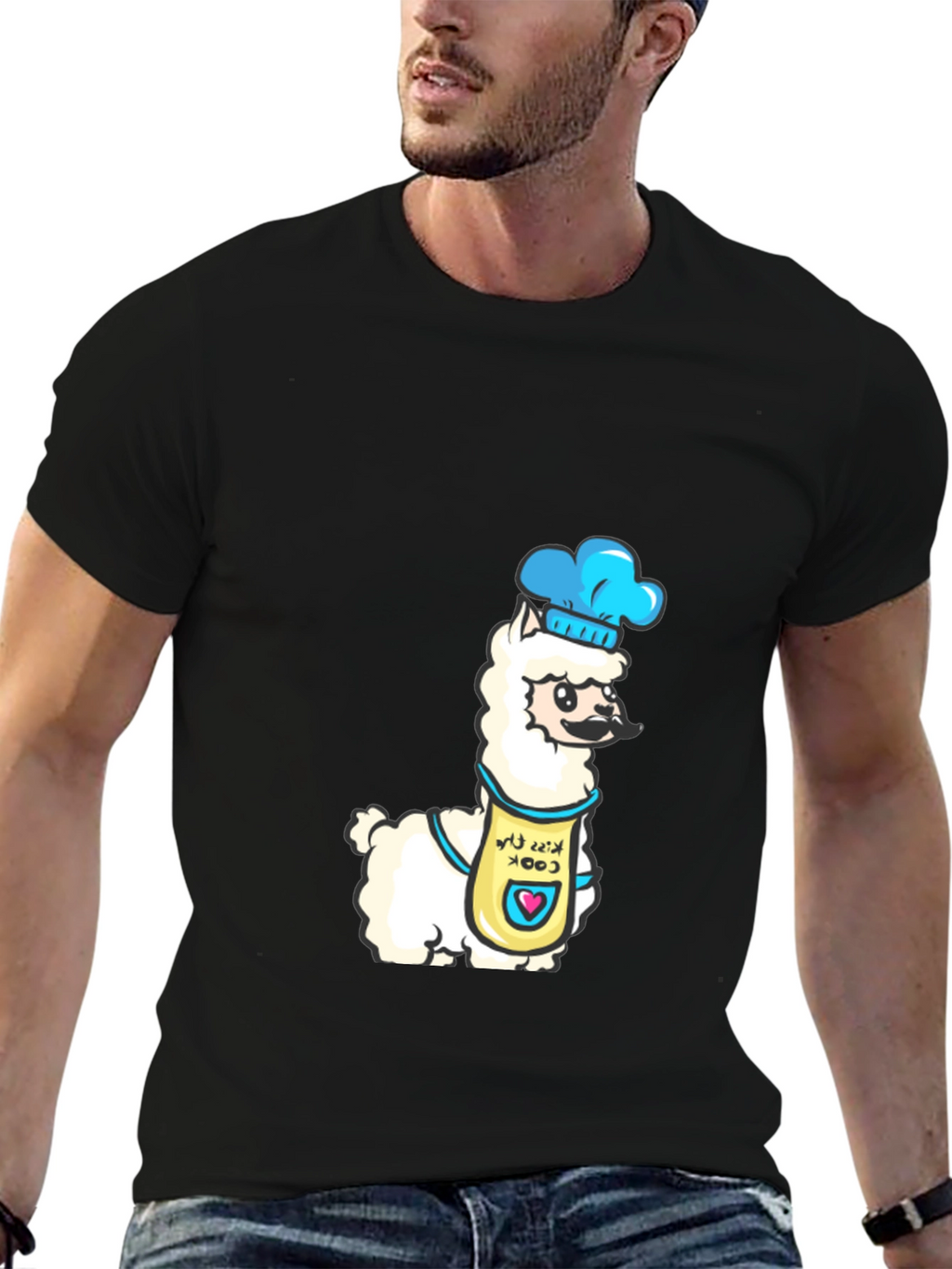 Chef Llama Graphic Tee - Funny Cook T-Shirt