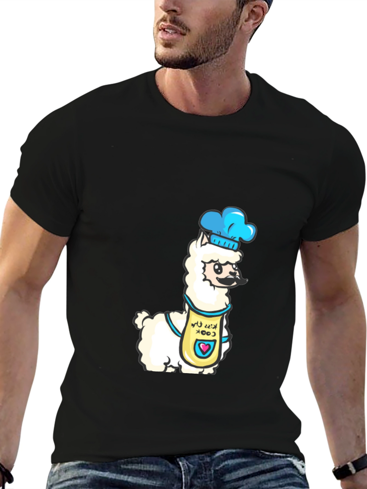 Chef Llama Graphic Tee - Funny Cook T-Shirt