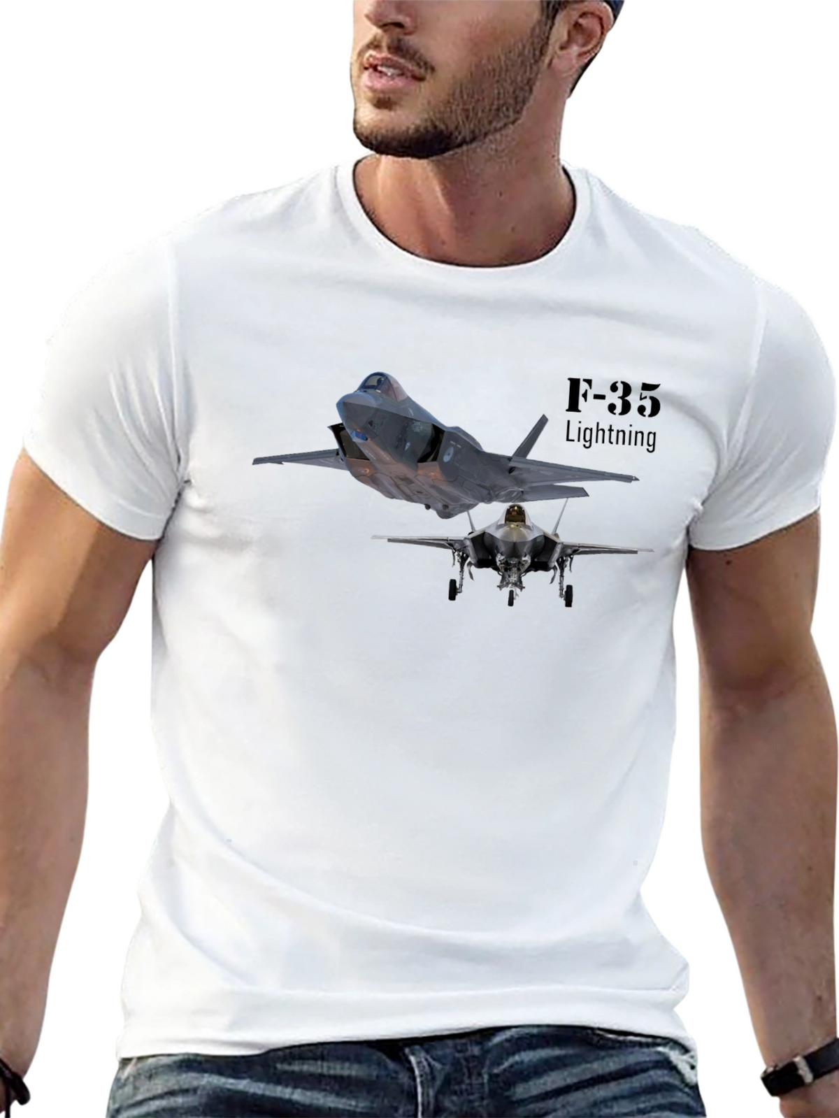 F-35 Lightning Black T-Shirt