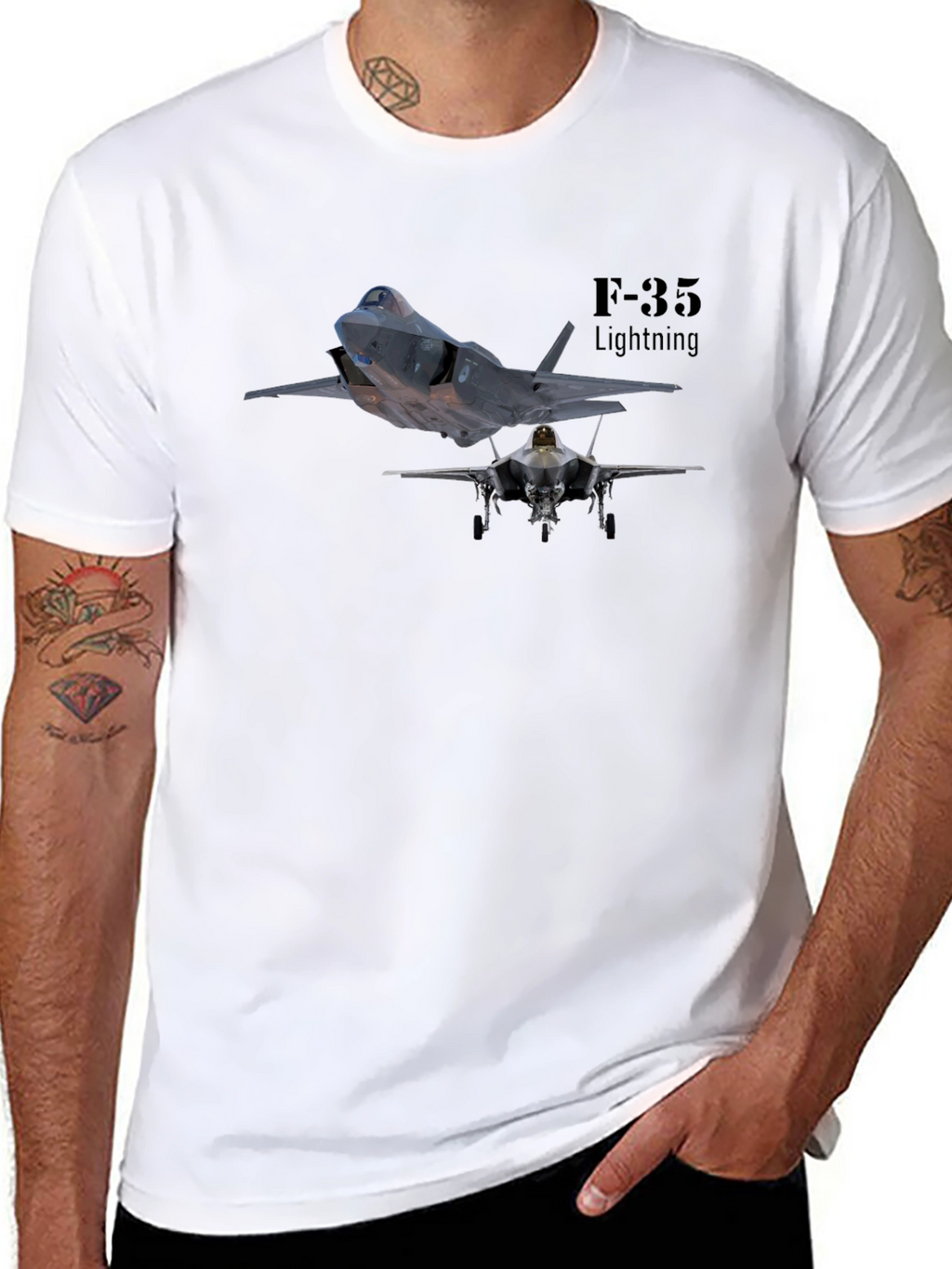 F-35 Lightning Black T-Shirt