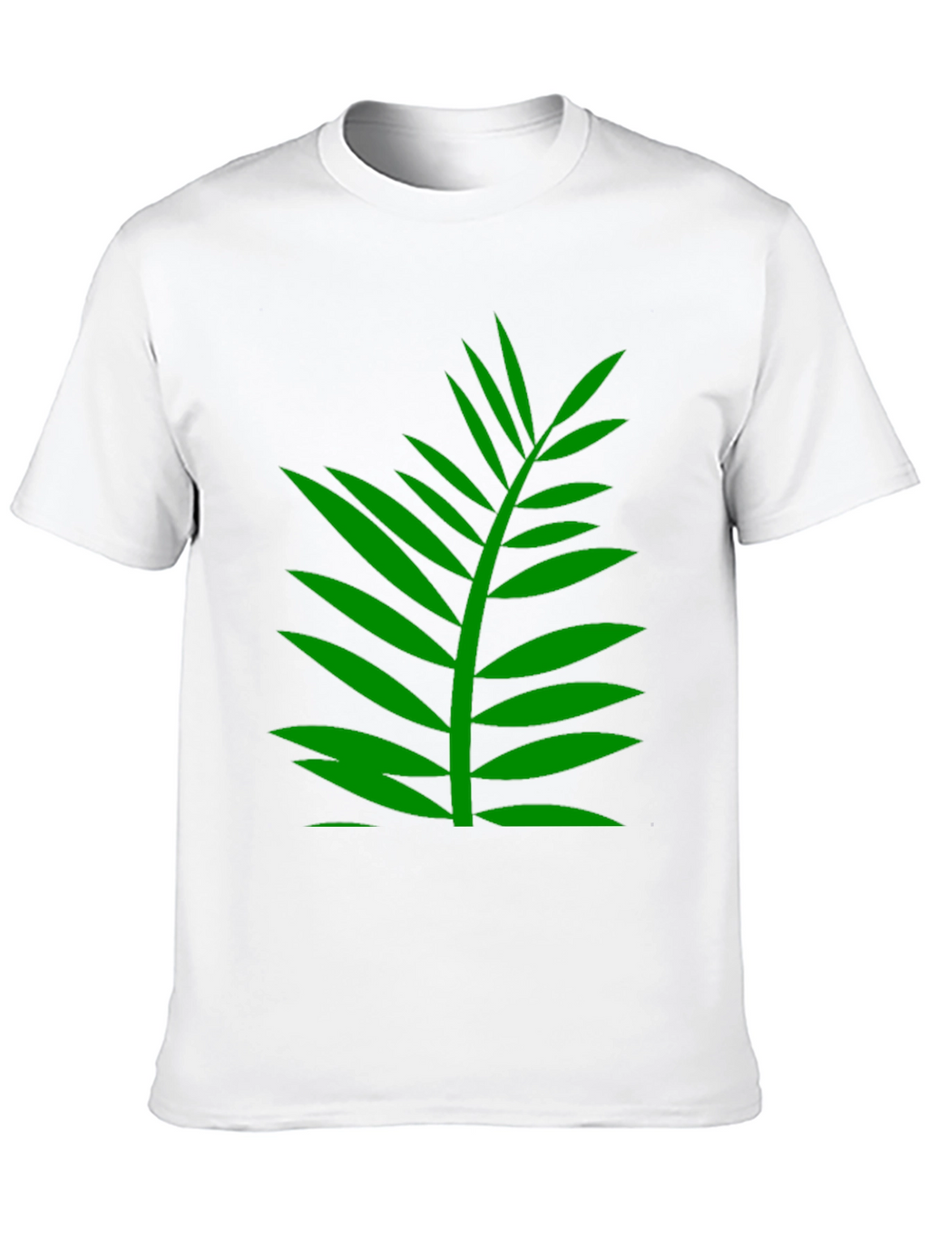 Tropical Palm Leaf Graphic T-Shirt - Black