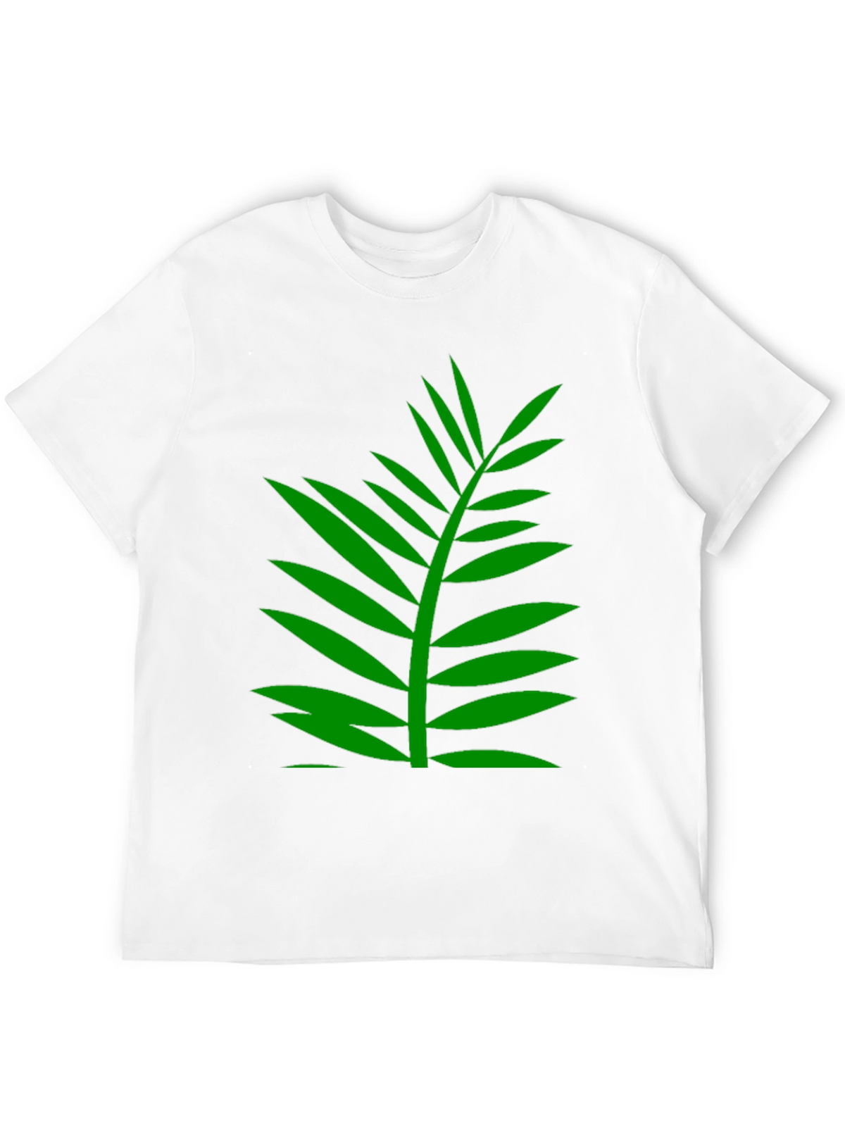 Tropical Palm Leaf Graphic T-Shirt - Black