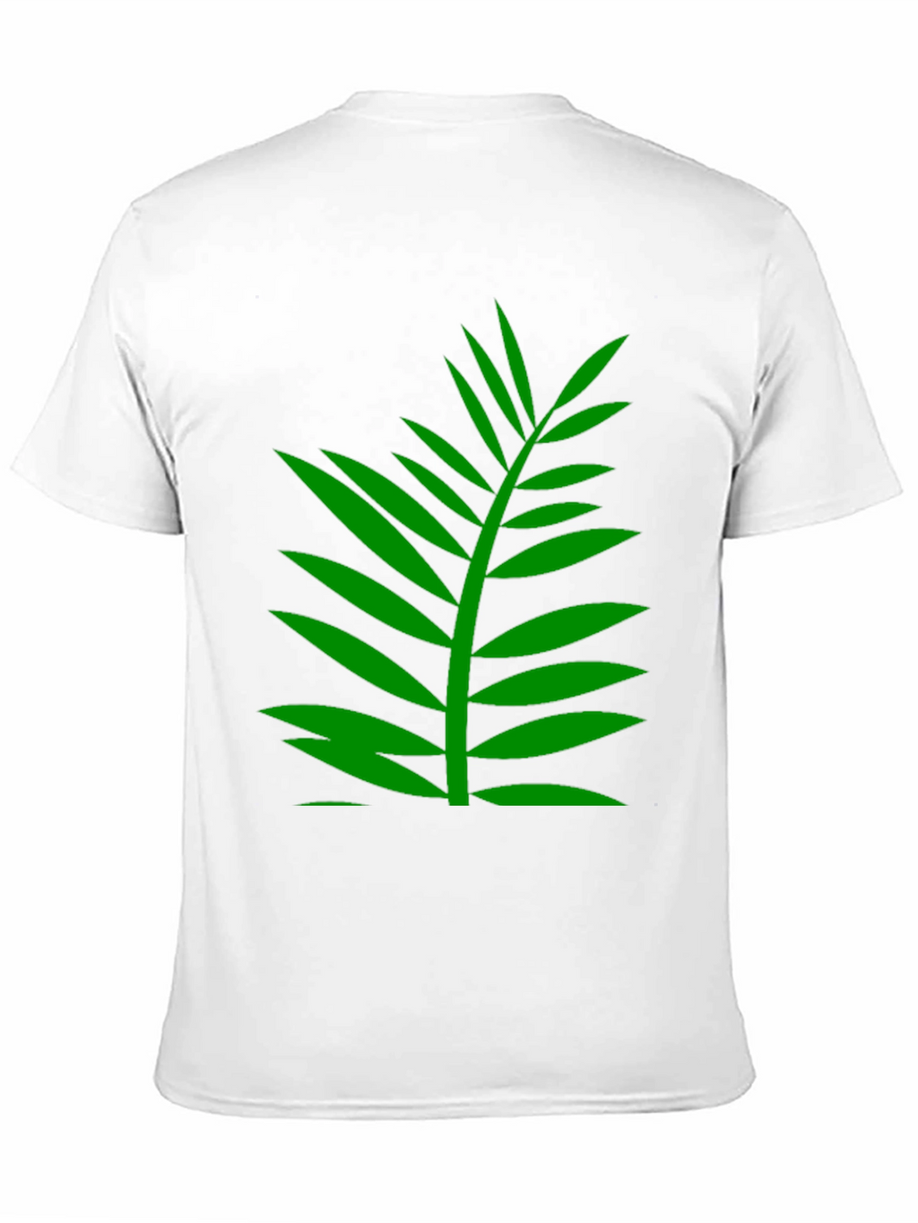Tropical Palm Leaf Graphic T-Shirt - Black