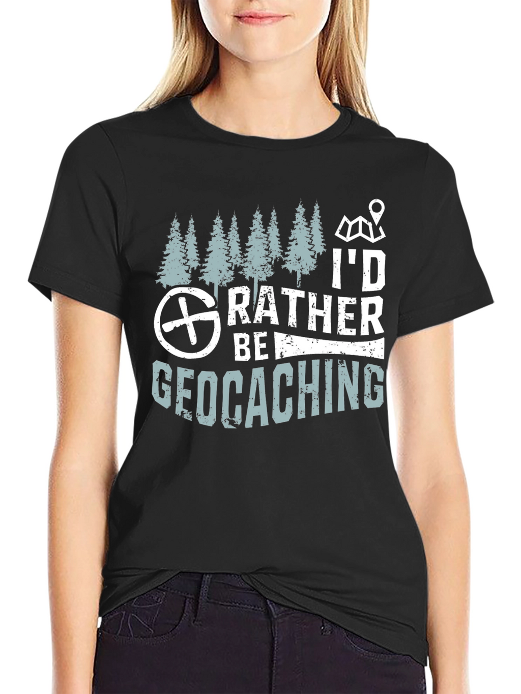 Geocaching T-Shirt - Id Rather Be Geocaching