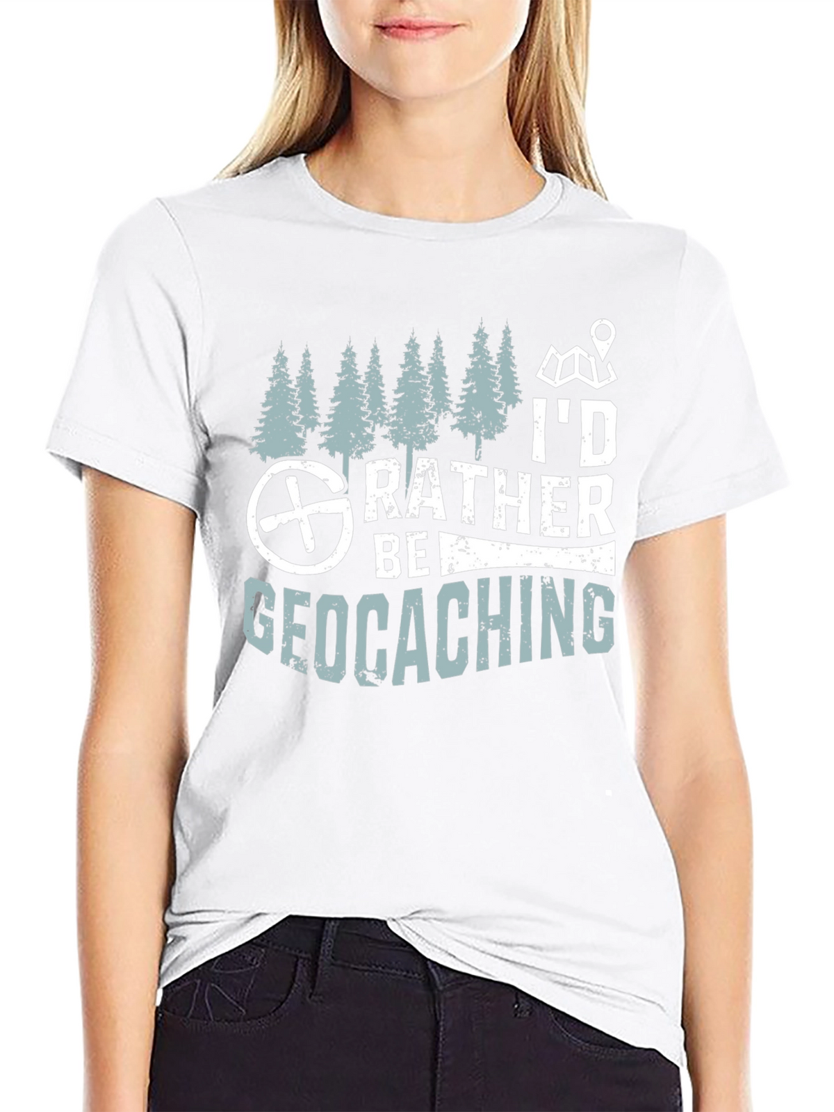 Geocaching T-Shirt - Id Rather Be Geocaching