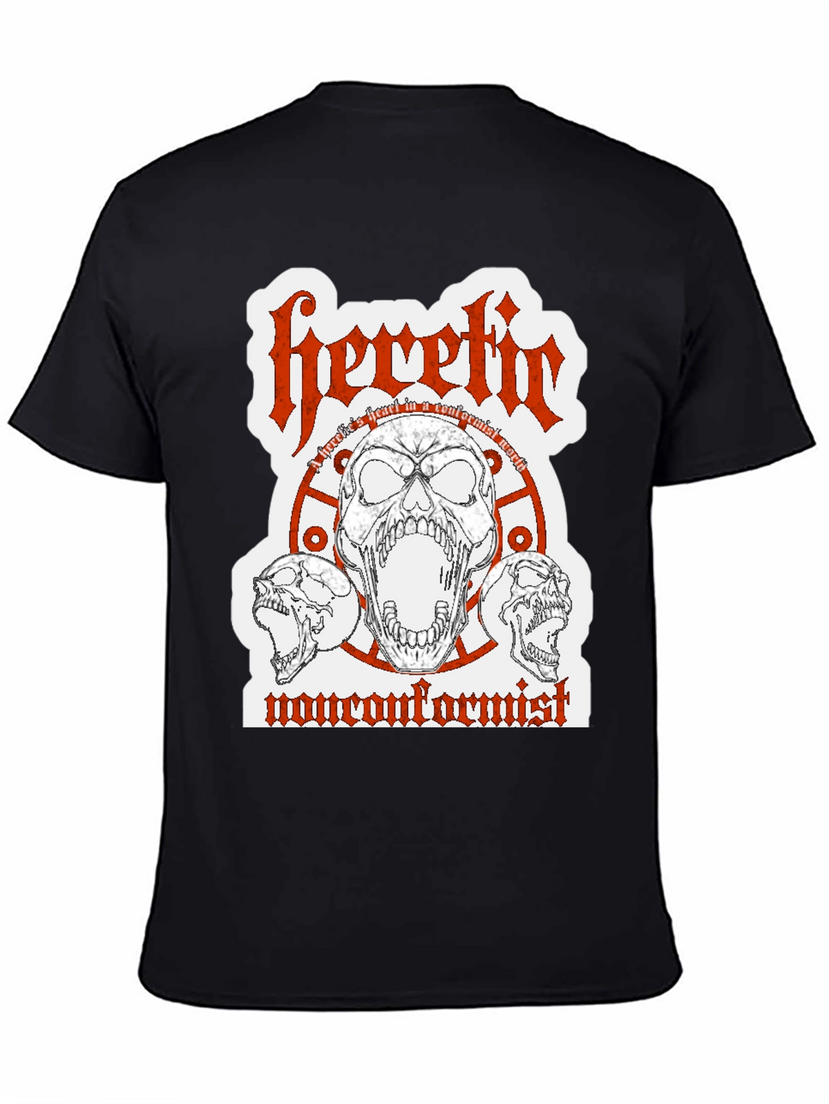 Heretic Nonconformist Graphic Tee - Black