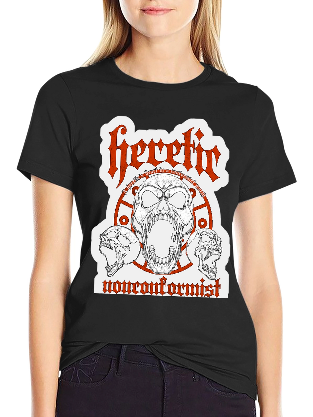Heretic Nonconformist Graphic Tee - Black