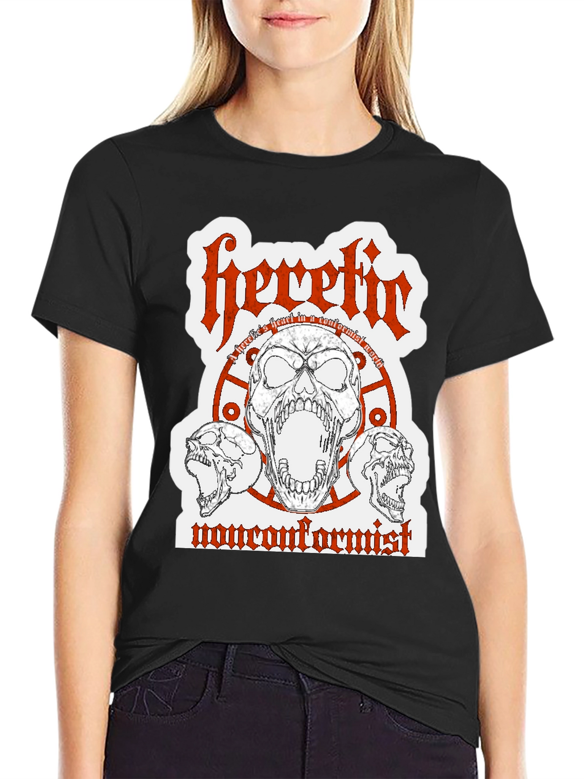 Heretic Nonconformist Graphic Tee - Black