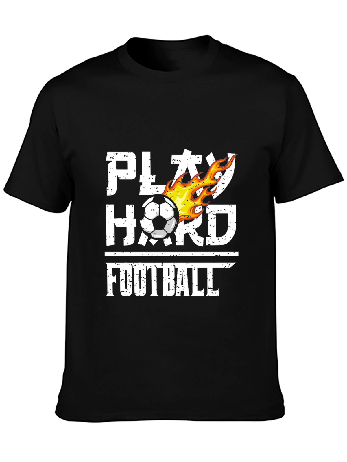Play Hard Football T-Shirt Black