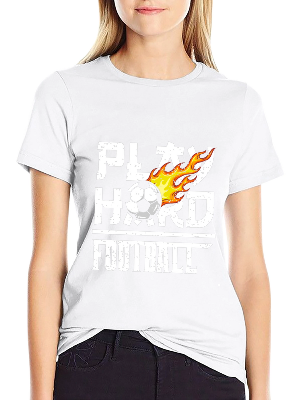 Play Hard Football T-Shirt Black