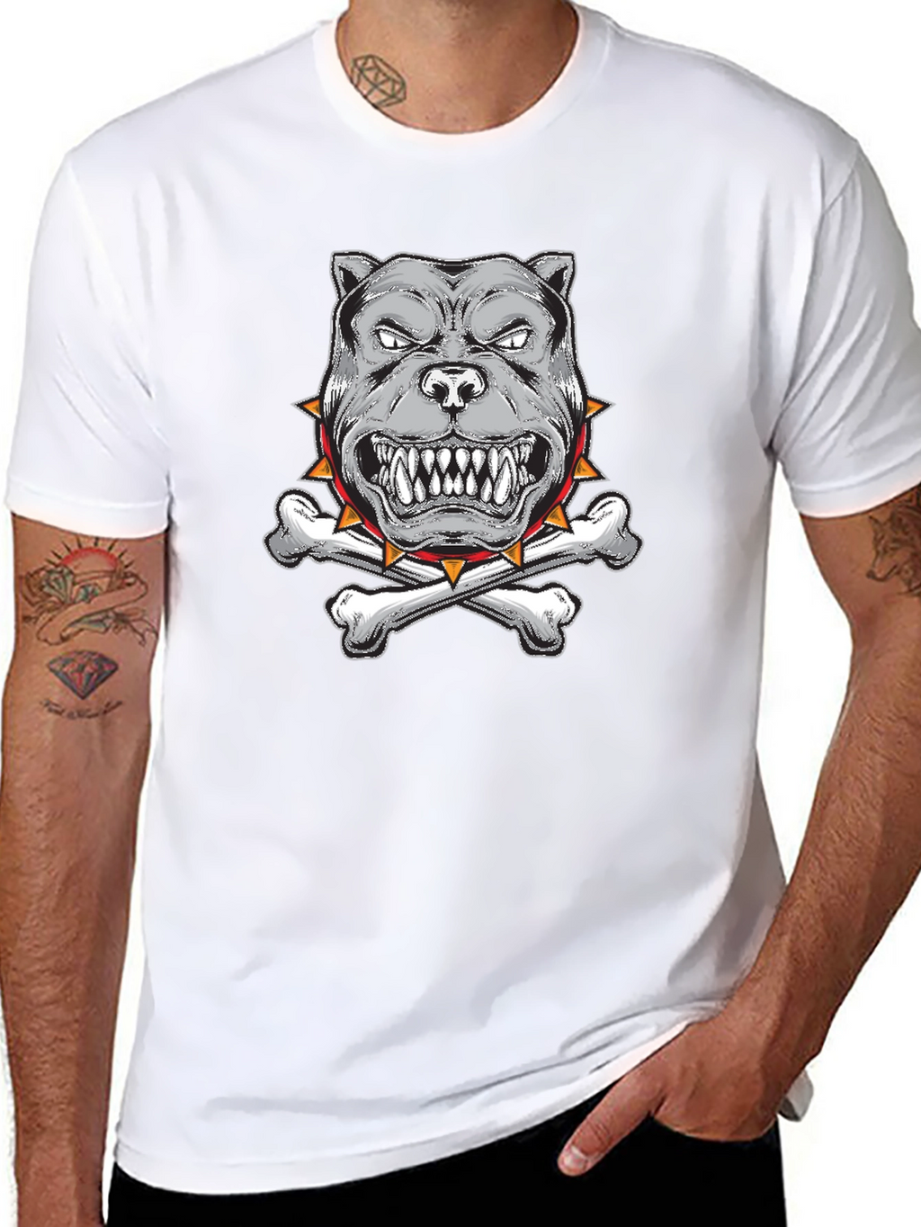 Mens Graphic Tee - Angry Dog Design