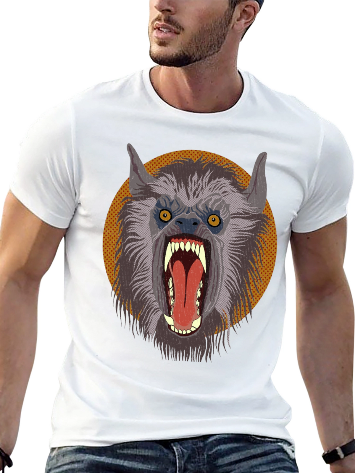 Werewolf Graphic Tee - Monster T-Shirt
