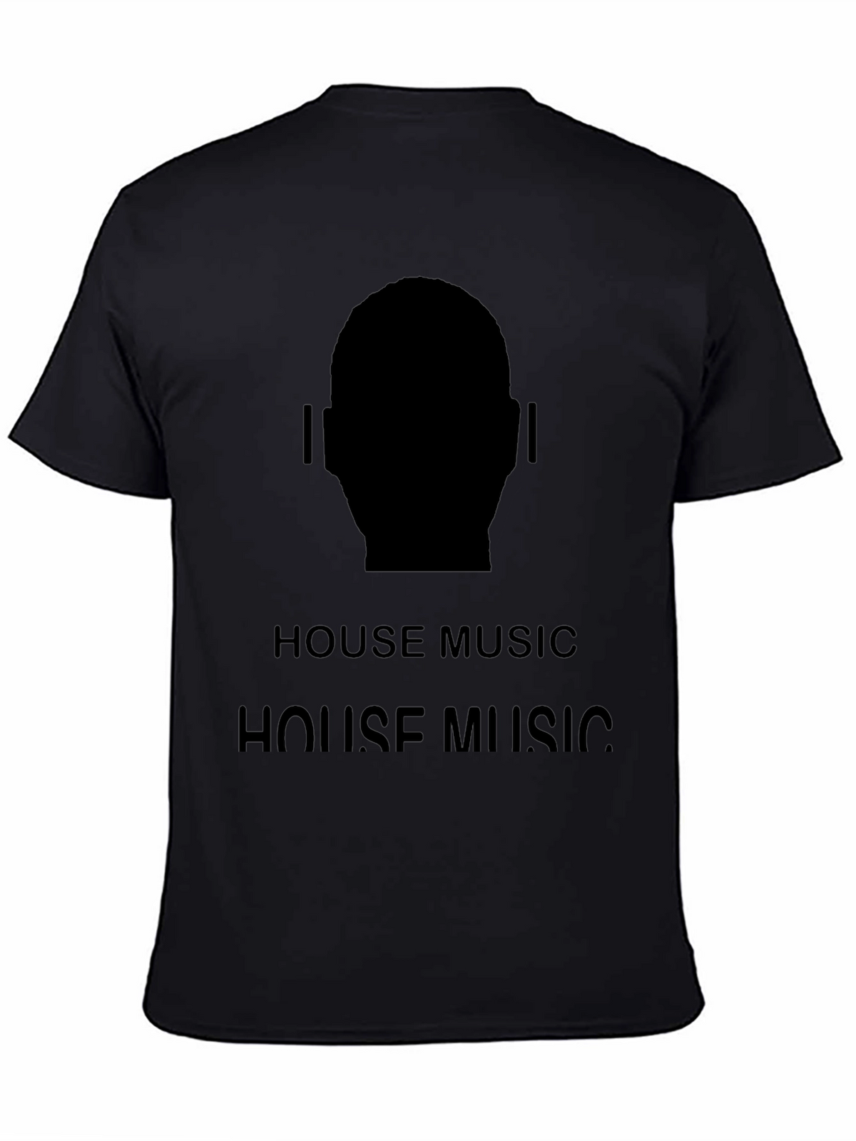 House Music Silhouette Tee - Black