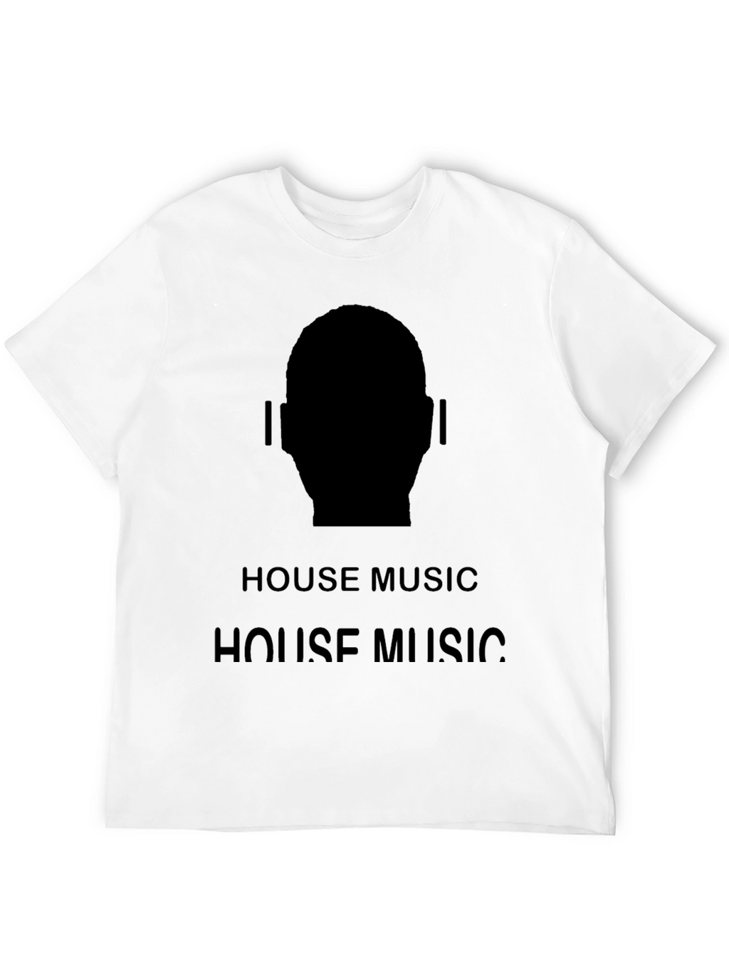 House Music Silhouette Tee - Black