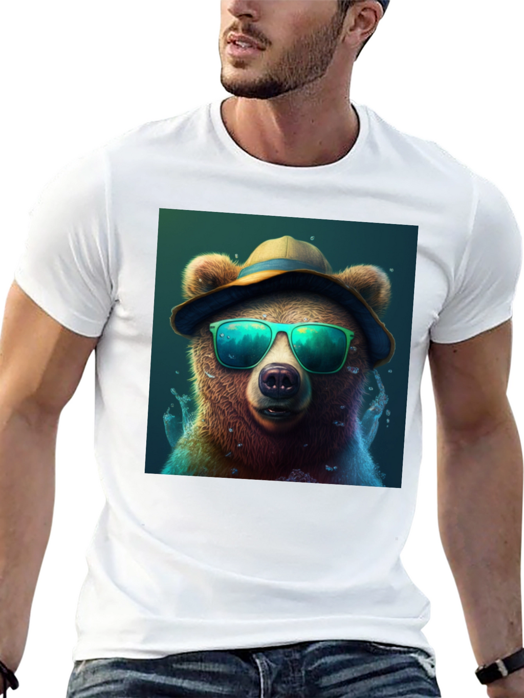 Cool Bear Tee: Shades & Hat