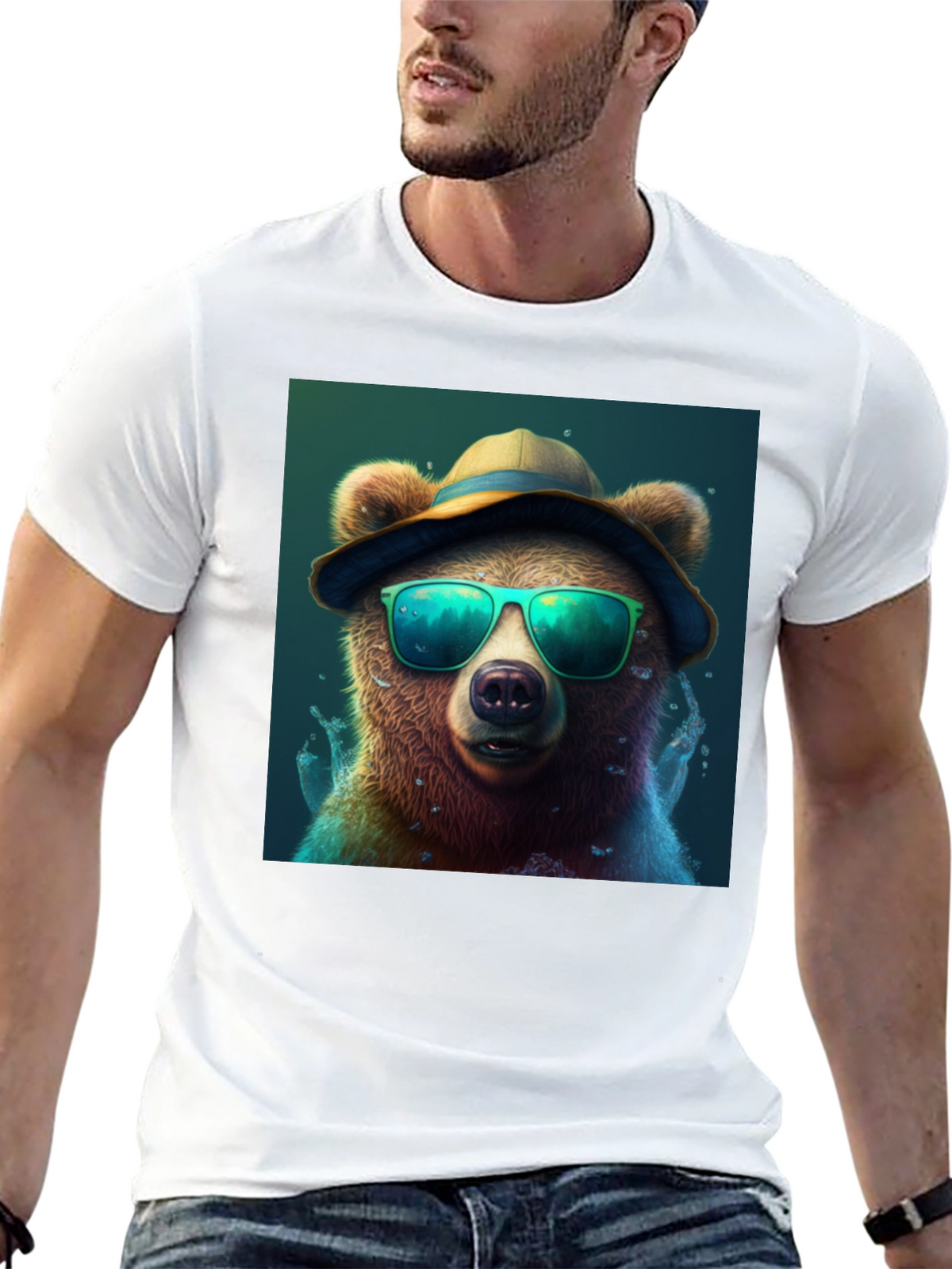 Cool Bear Tee: Shades & Hat
