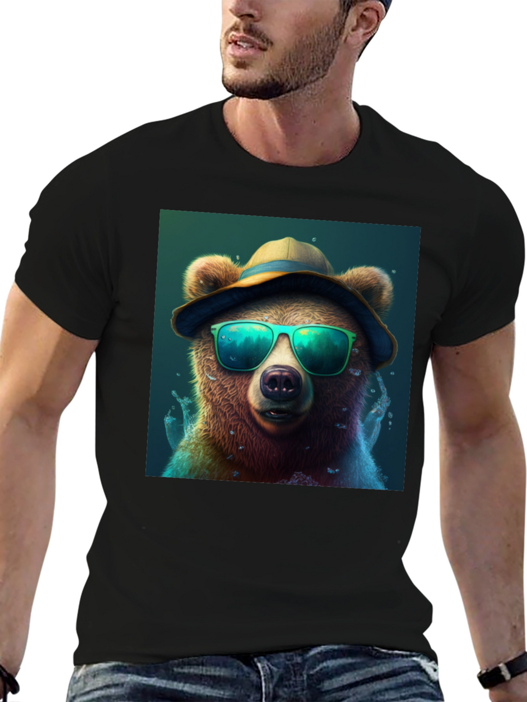 Cool Bear Tee: Shades & Hat