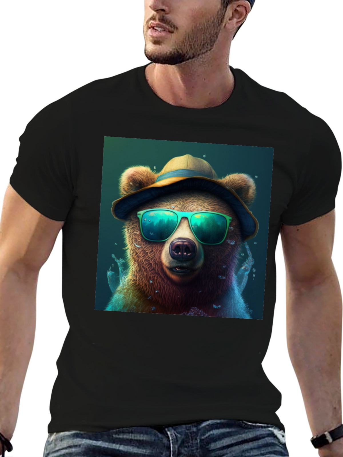 Cool Bear Tee: Shades & Hat