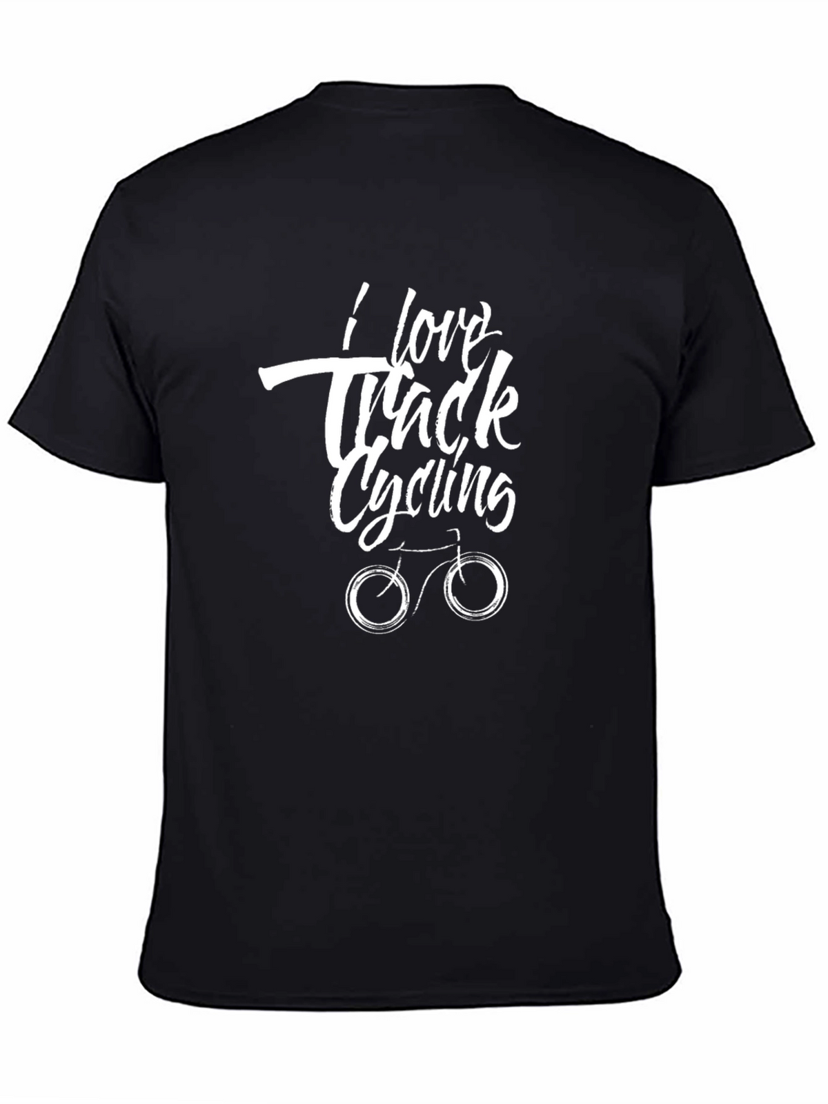 I Love Track Cycling Black T-Shirt