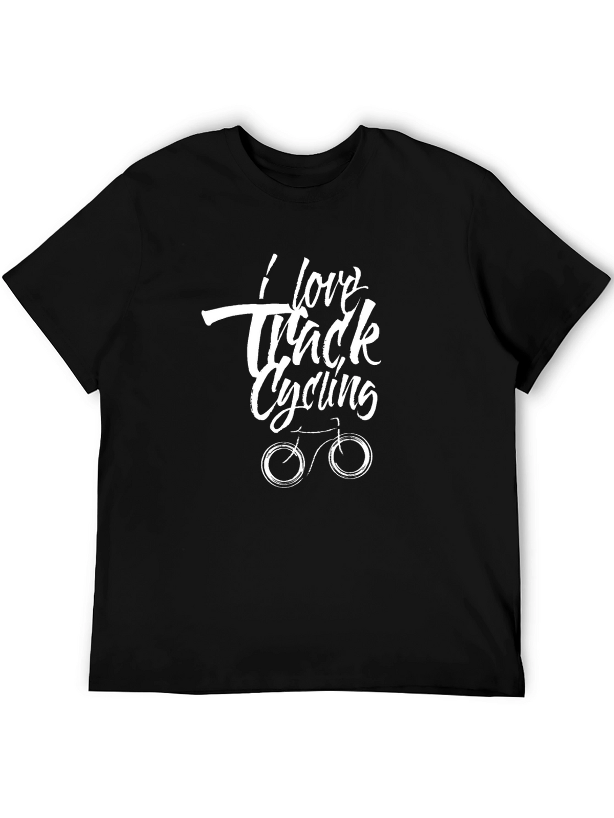 I Love Track Cycling Black T-Shirt