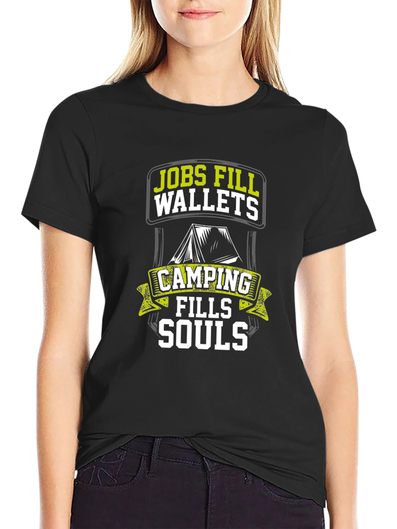 Camping Fills Souls T-Shirt - Outdoor Adventure Tee