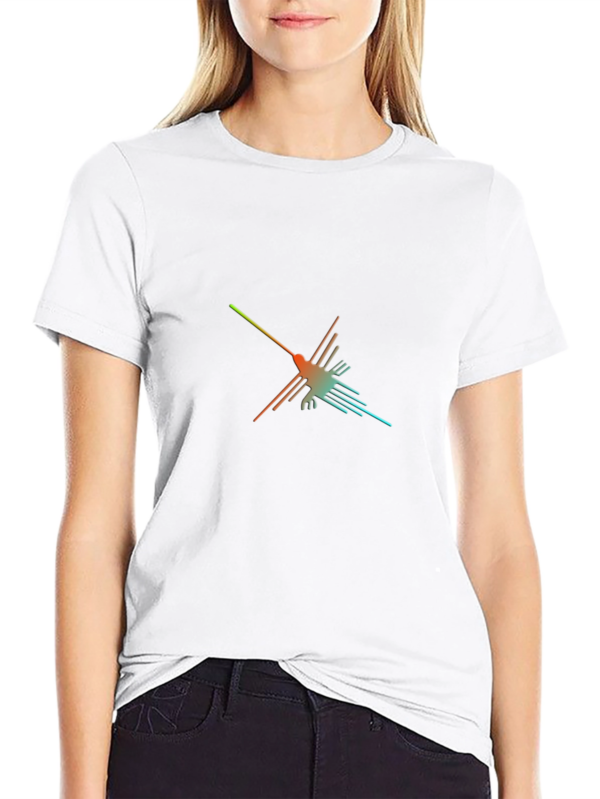 Nazca Lines Hummingbird Graphic Tee