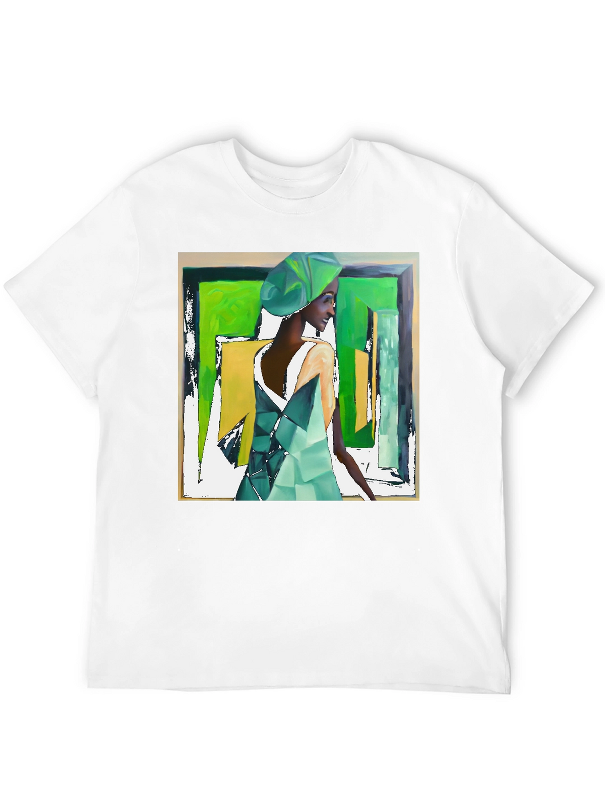Abstract Womans Art Tee - Stylish Graphic T-Shirt