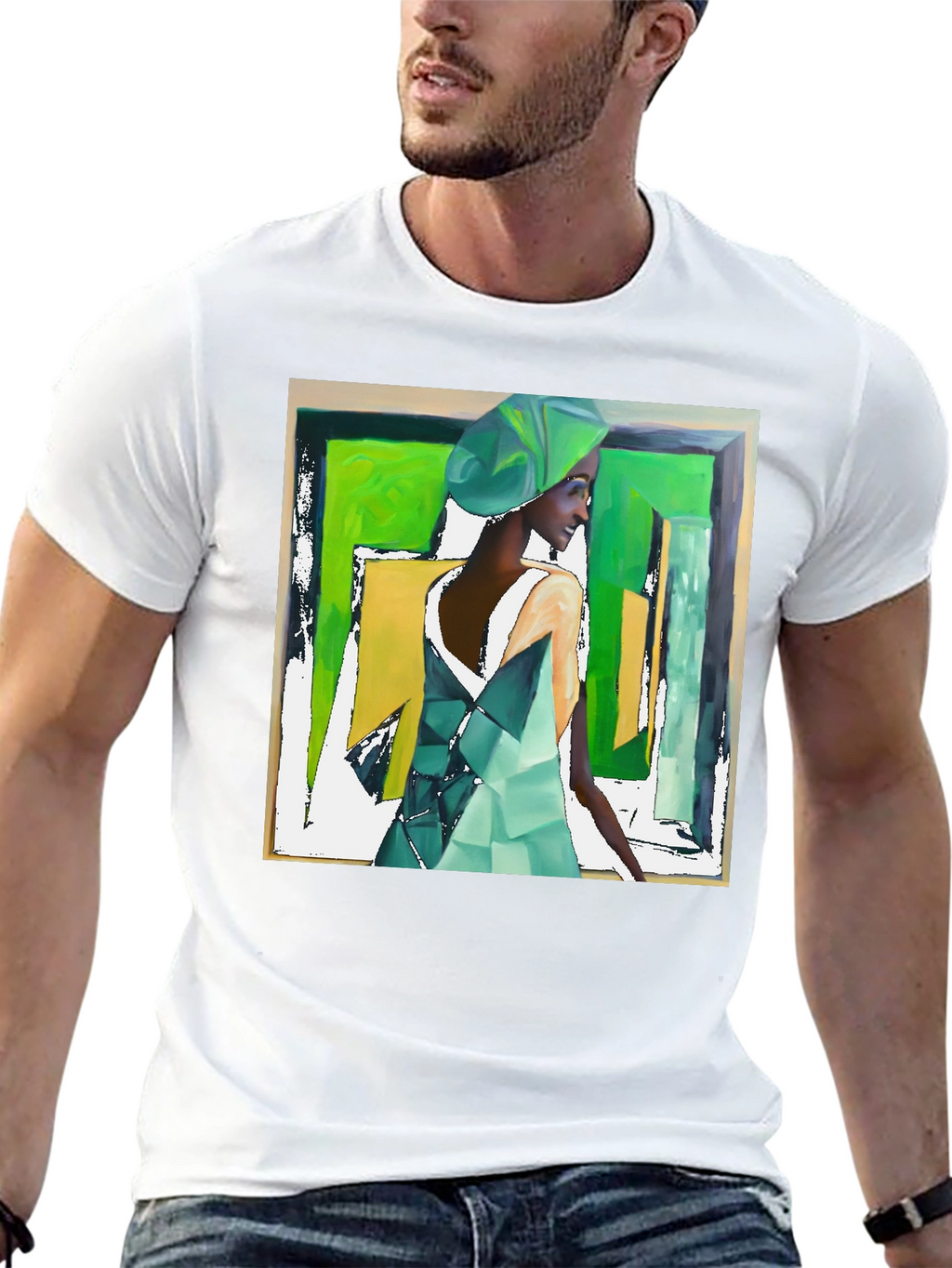 Abstract Womans Art Tee - Stylish Graphic T-Shirt