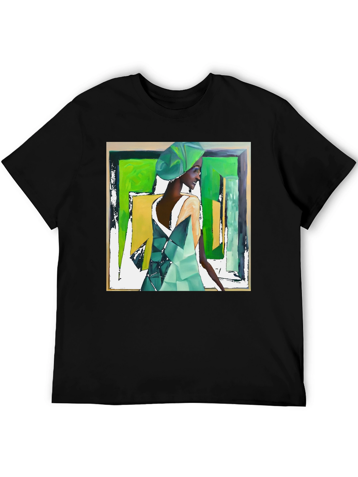 Abstract Womans Art Tee - Stylish Graphic T-Shirt