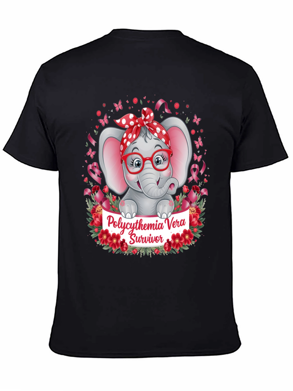Polycythemia Vera Survivor Elephant T-Shirt
