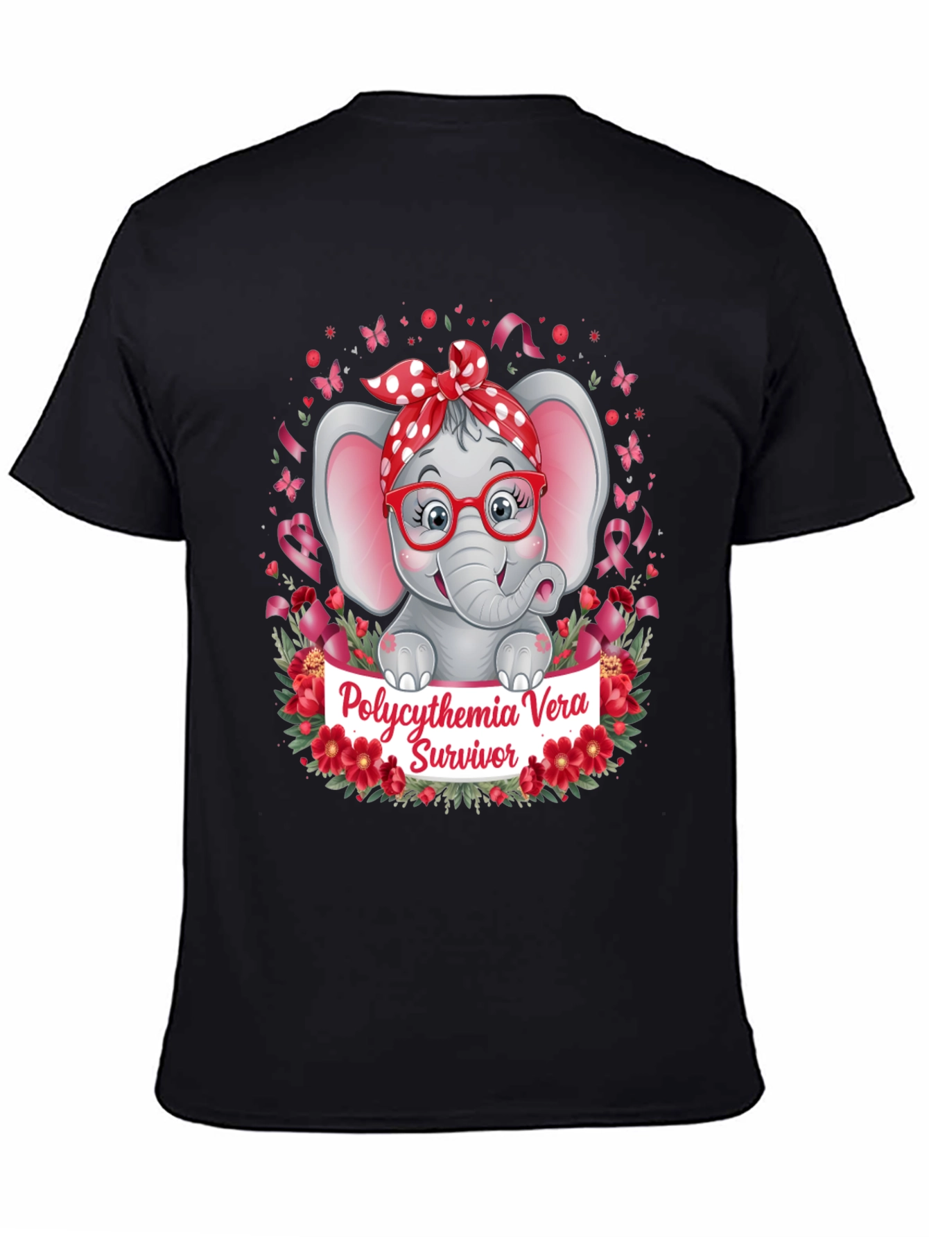 Polycythemia Vera Survivor Elephant T-Shirt