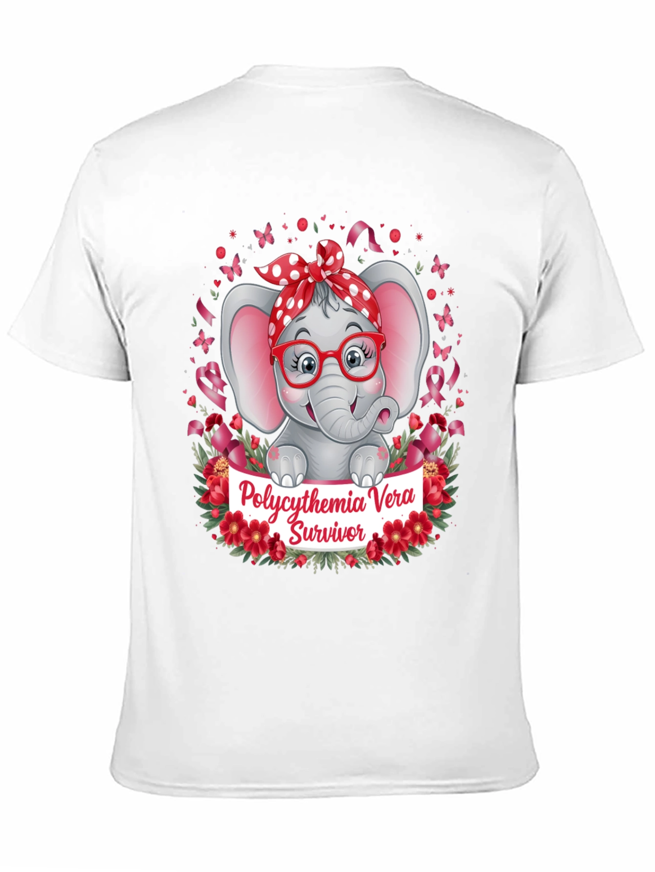 Polycythemia Vera Survivor Elephant T-Shirt