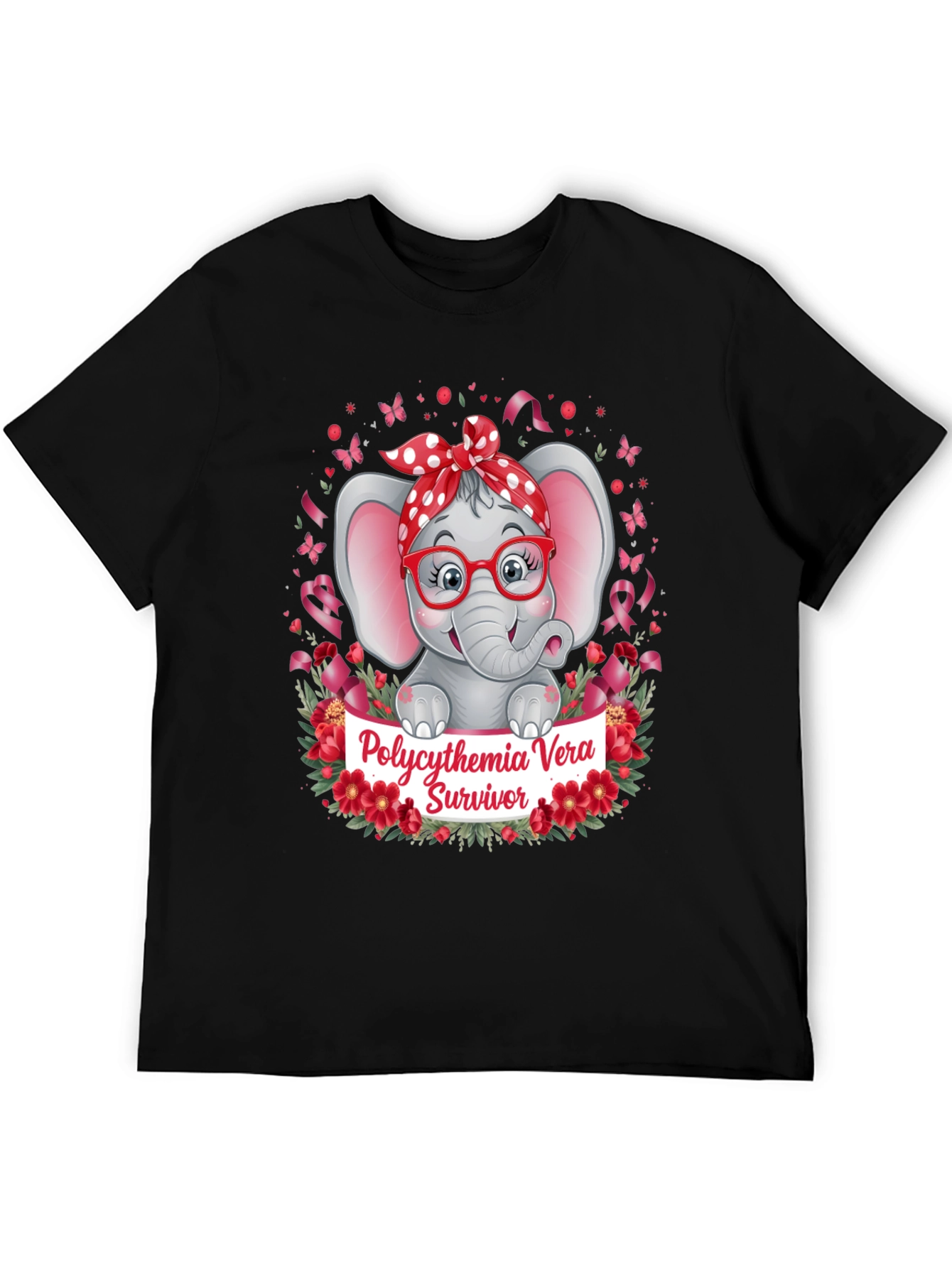 Polycythemia Vera Survivor Elephant T-Shirt