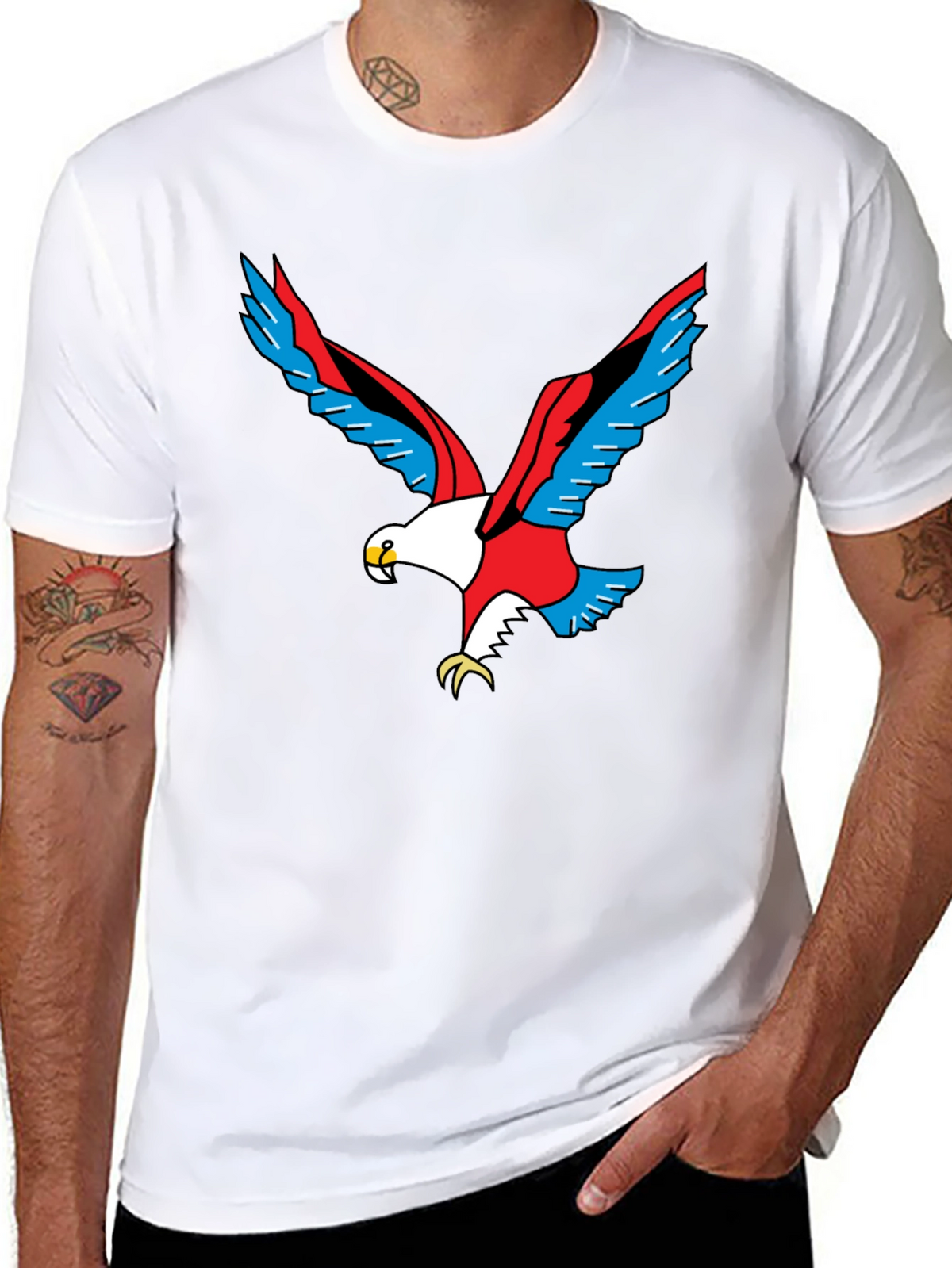 Bold Eagle Graphic Black T-Shirt