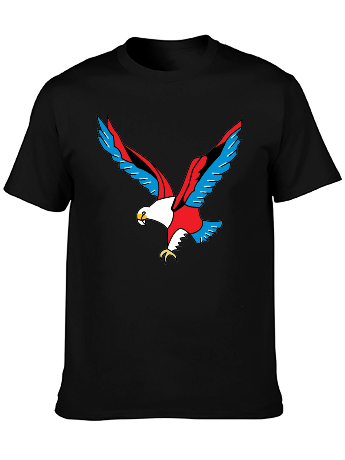 Bold Eagle Graphic Black T-Shirt