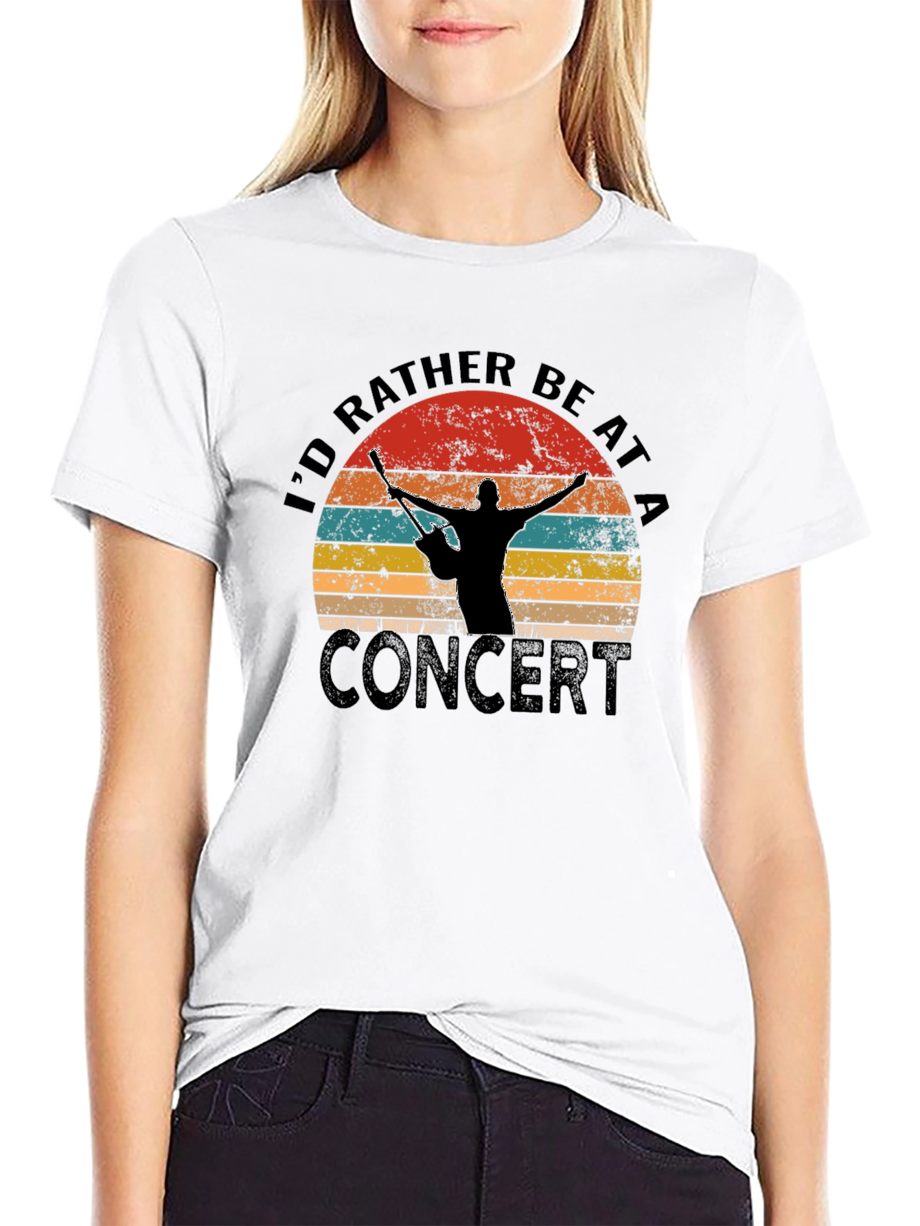 Id Rather Be At A Concert Graphic T-Shirt