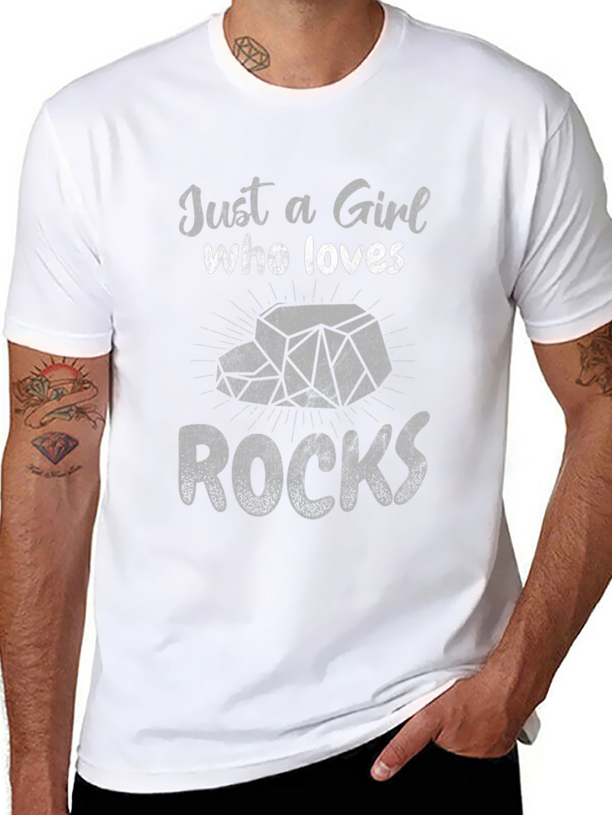 Just A Girl Who Loves Rocks T-Shirt