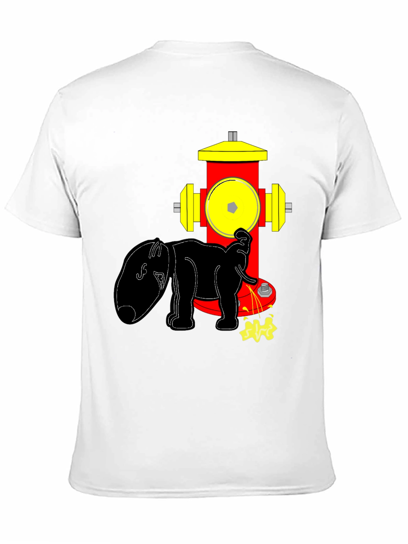 Dog Hydrant Tee: Humorous Graphic T-Shirt