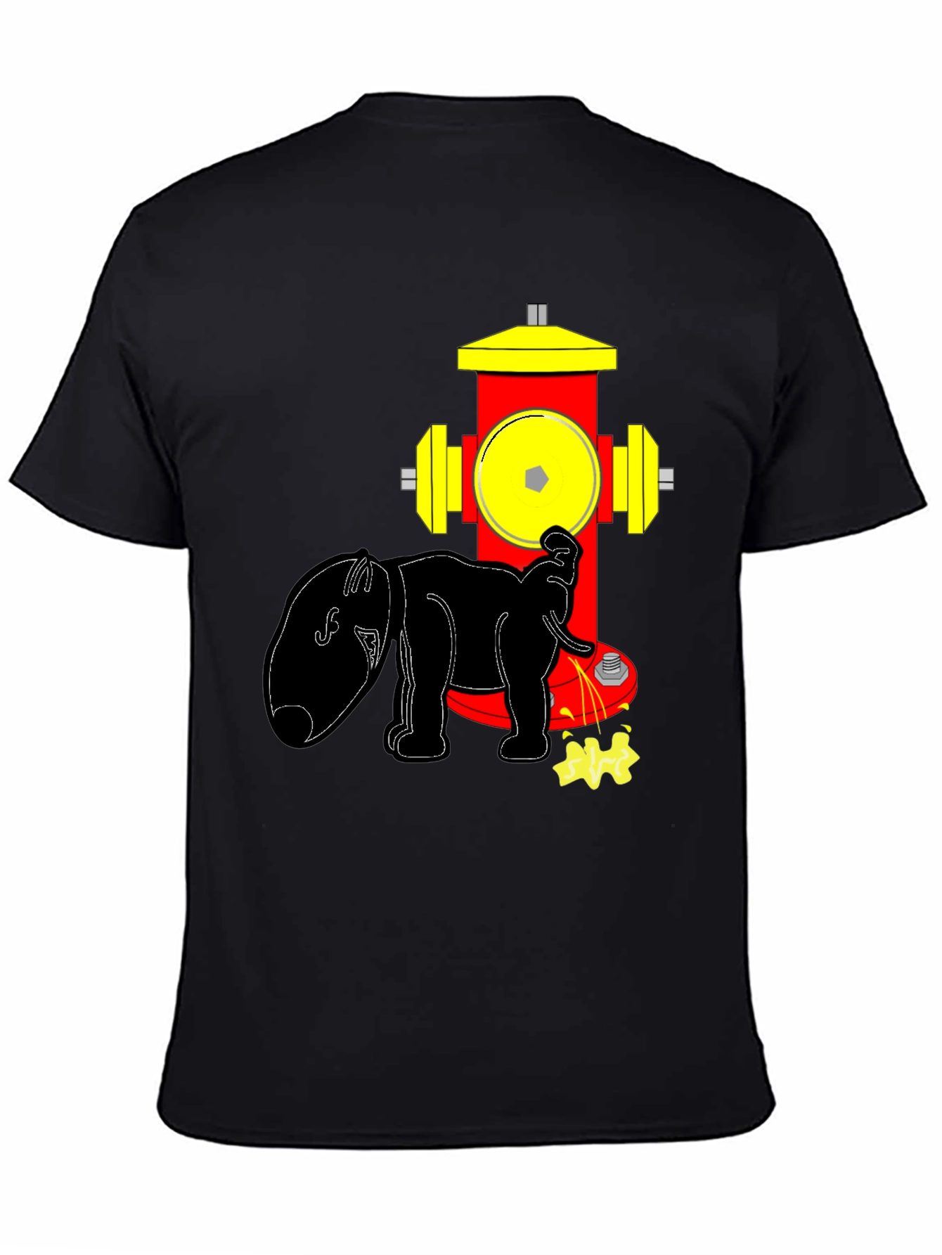 Dog Hydrant Tee: Humorous Graphic T-Shirt