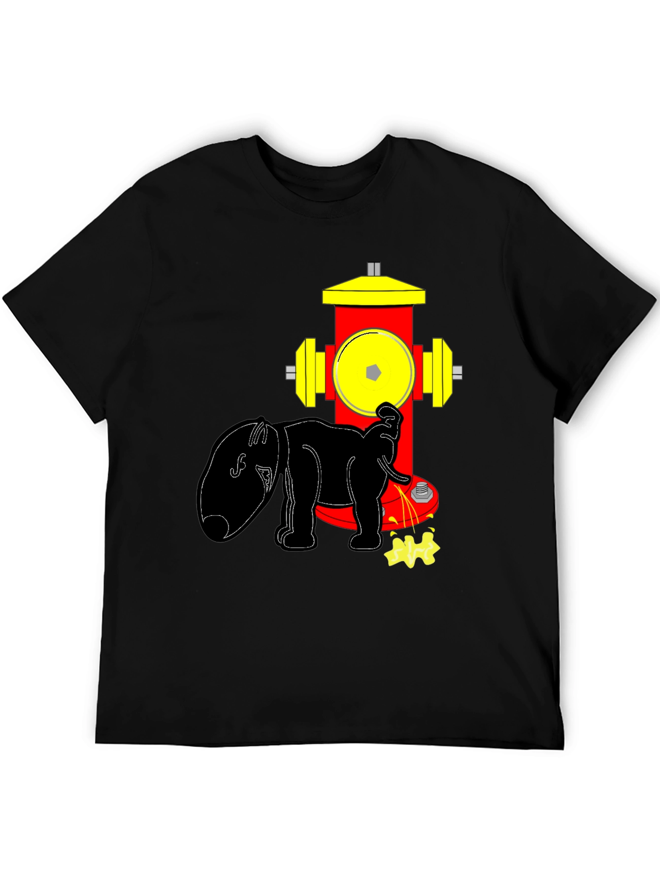 Dog Hydrant Tee: Humorous Graphic T-Shirt