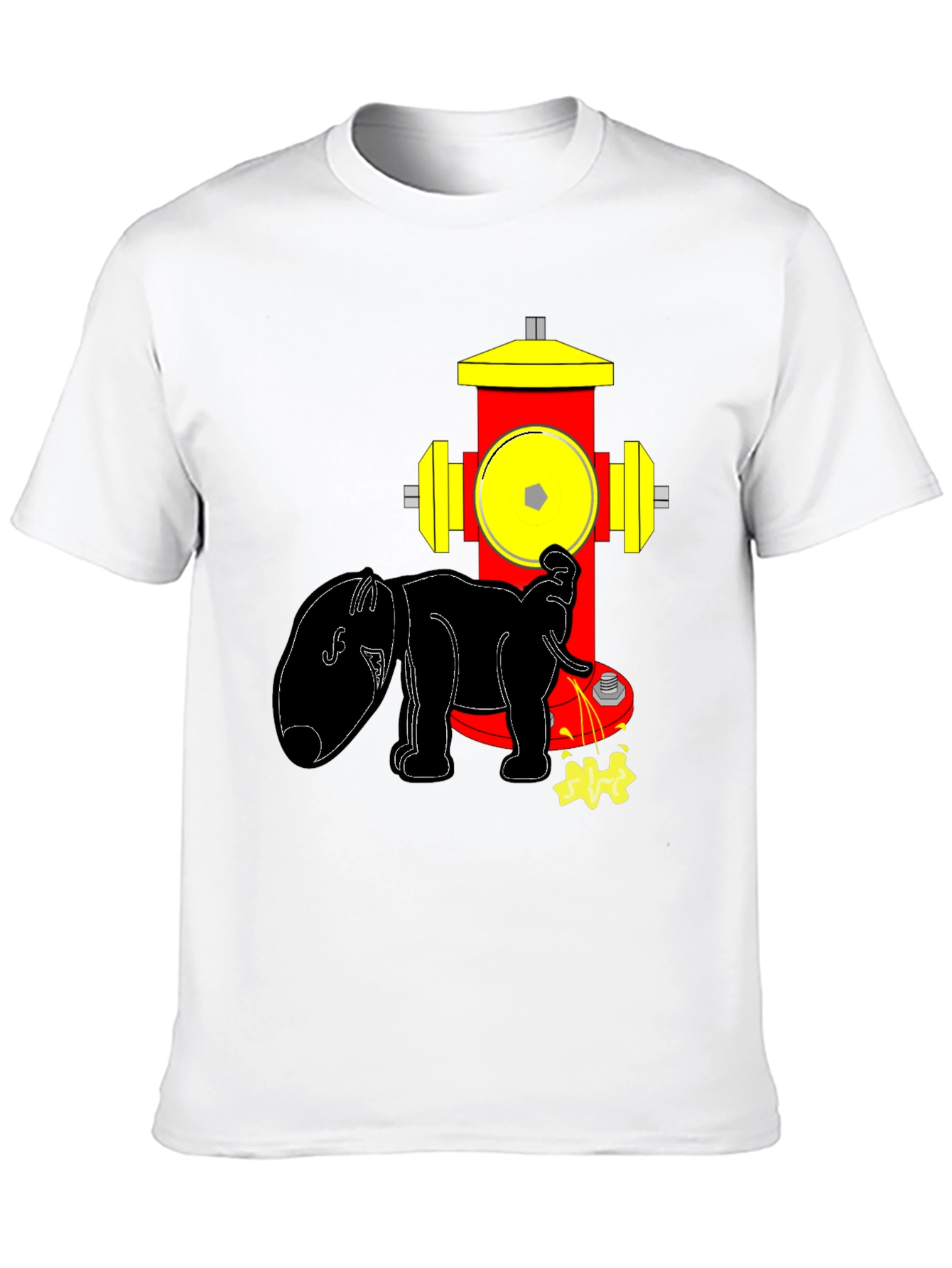 Dog Hydrant Tee: Humorous Graphic T-Shirt