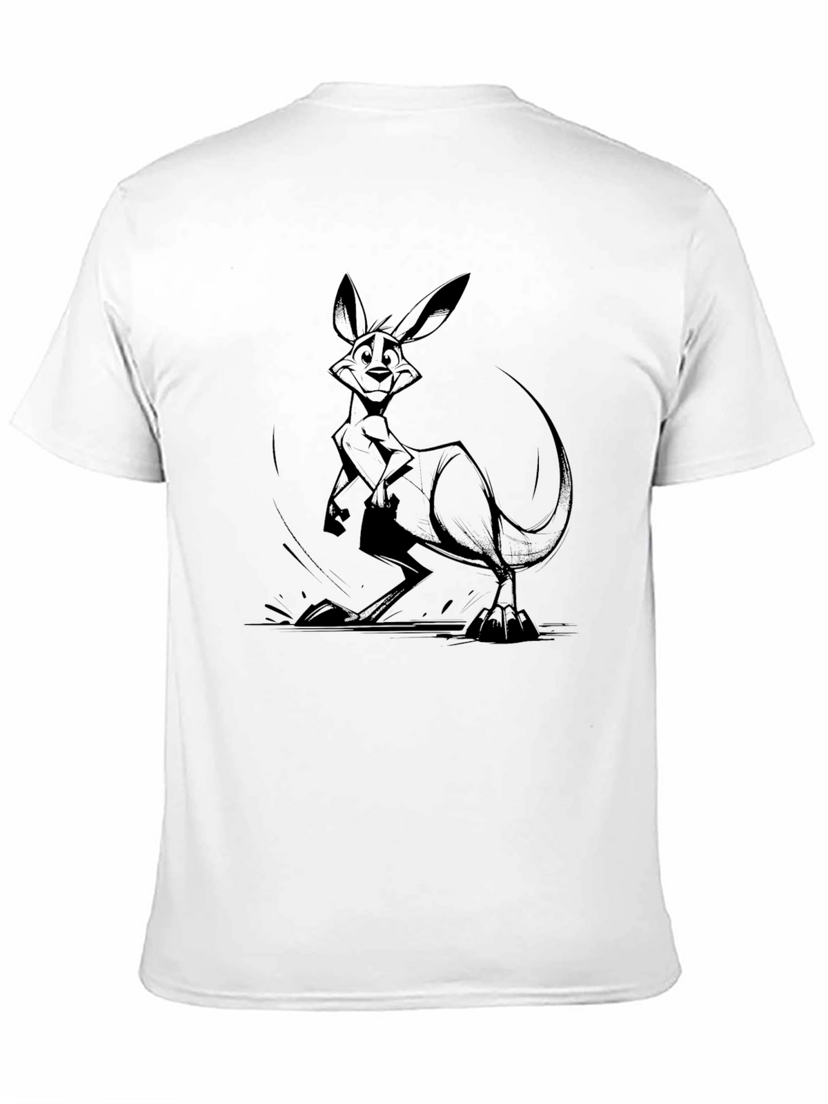 Kangaroo Graphic T-Shirt - Black