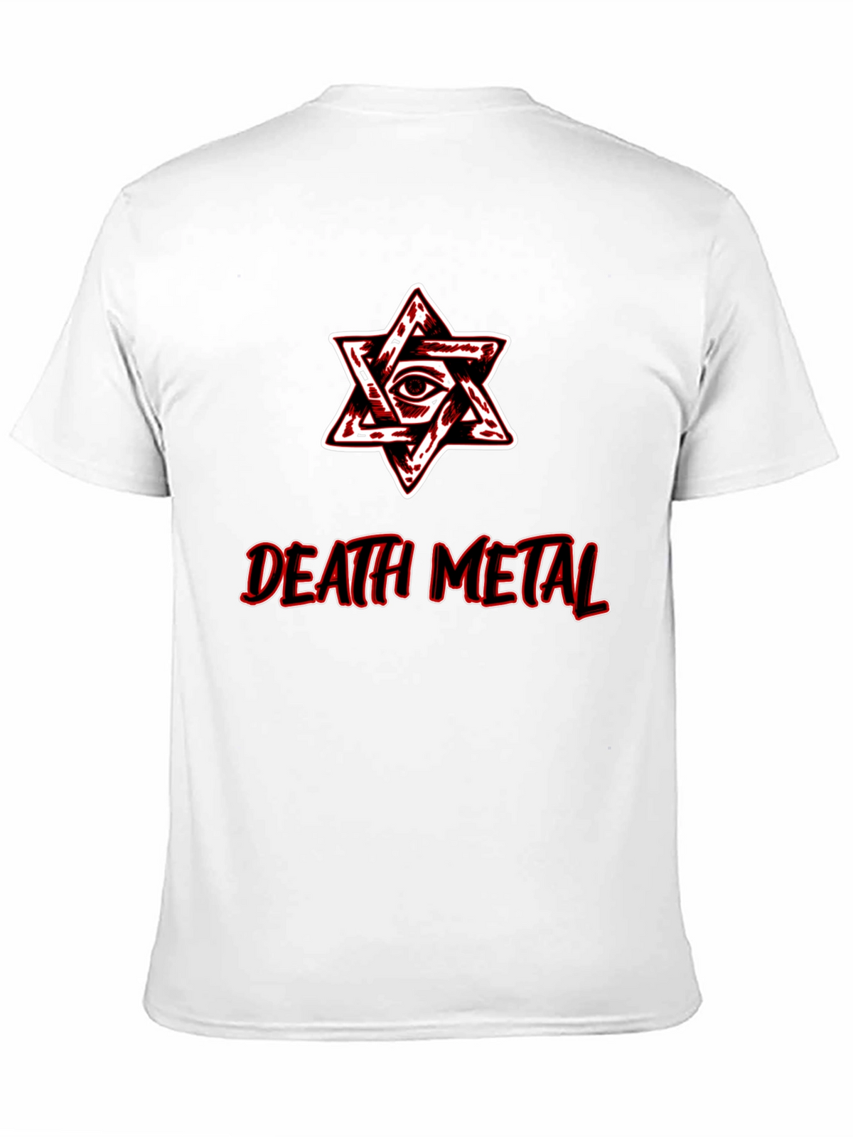 Death Metal Graphic Tee - Occult Star Eye Design