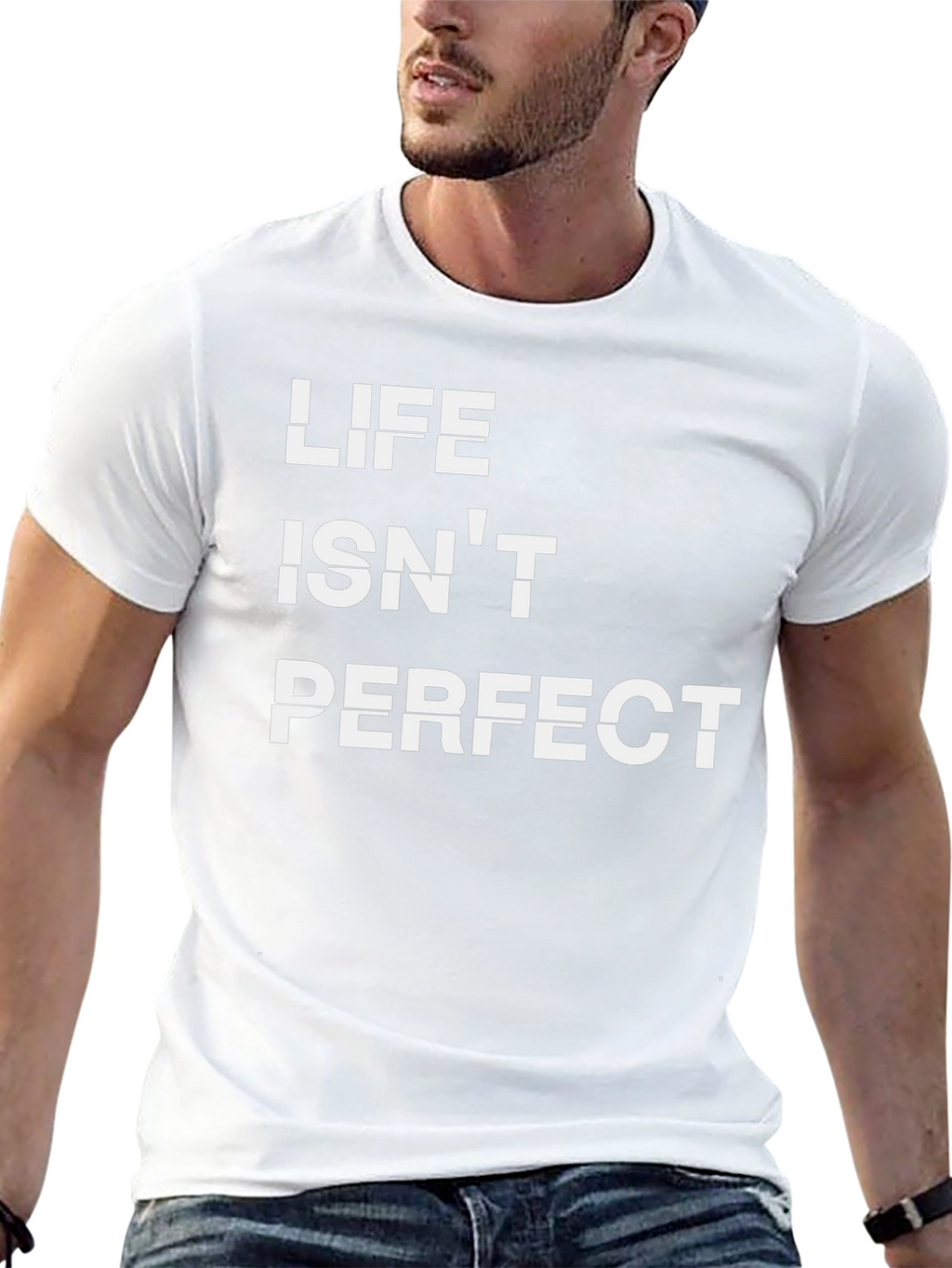 Life Isnt Perfect Graphic Tee - Black