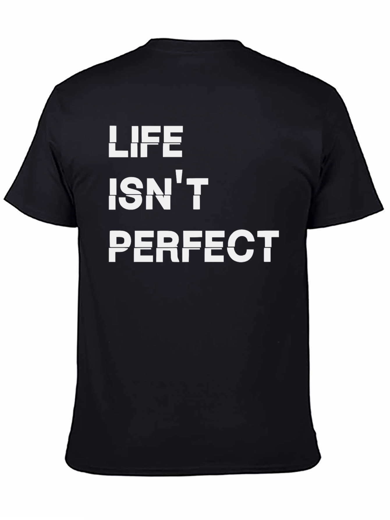 Life Isnt Perfect Graphic Tee - Black