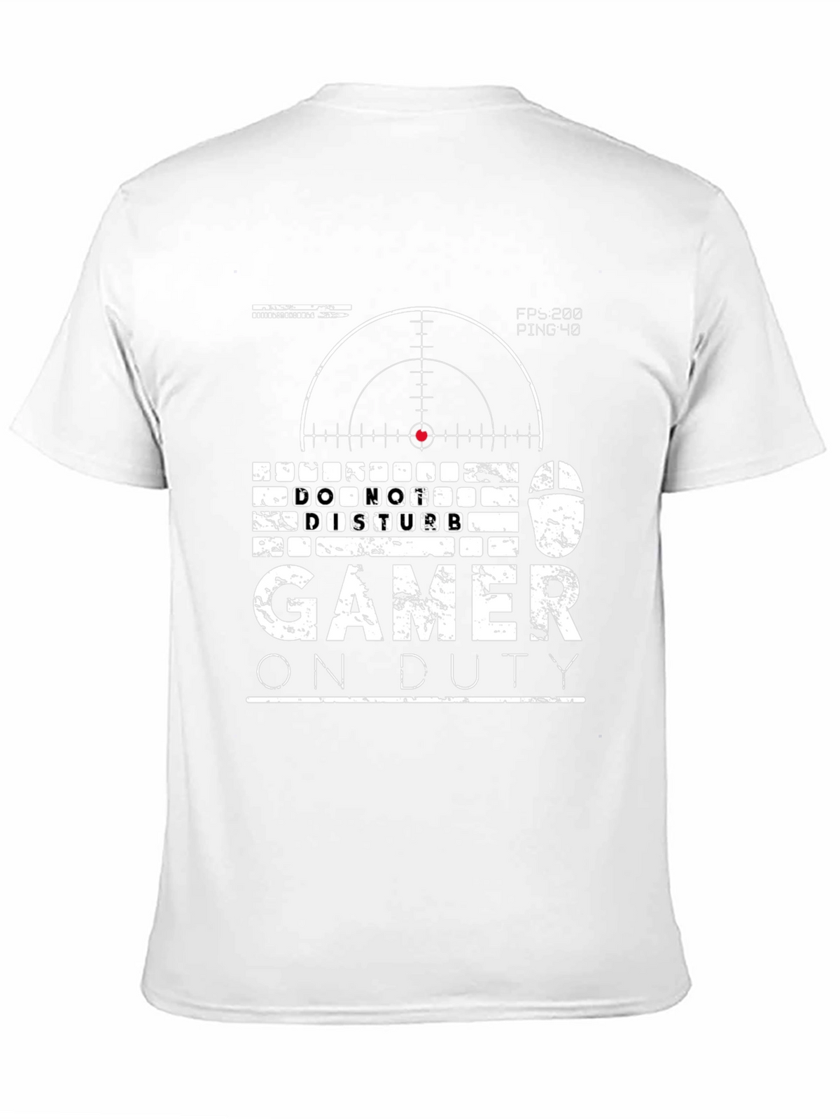 Gamer On Duty Graphic Tee - Black Cotton T-Shirt
