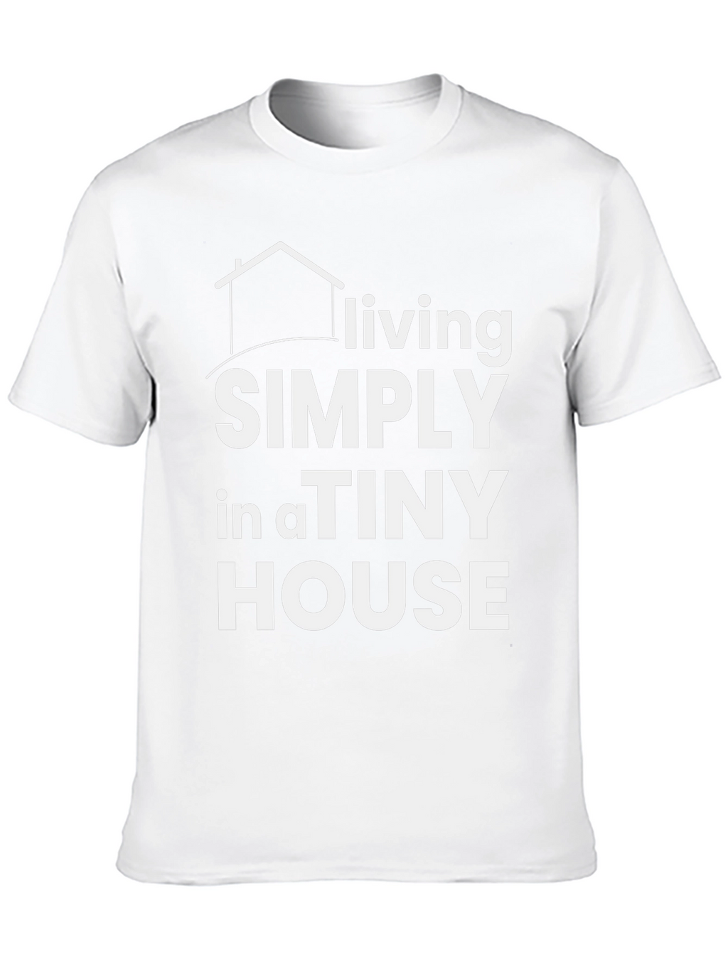 Living Simply in a Tiny House Black T-Shirt