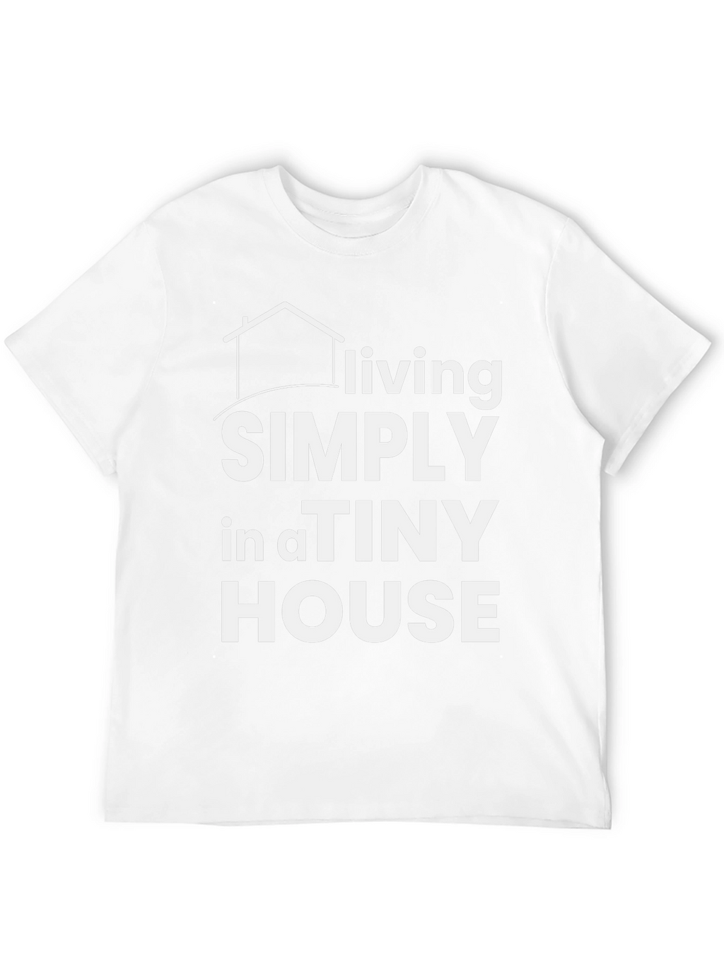 Living Simply in a Tiny House Black T-Shirt